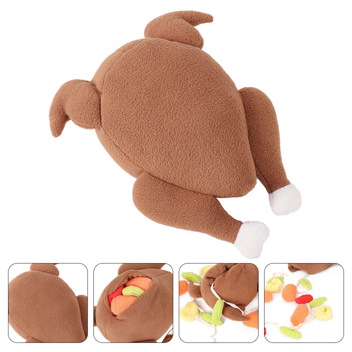 POPETPOP 3 Piezas De Juguetes De Peluche para Mascotas Juguetes para Perros Juguetes Chirriantes De Peluche para Perros Pequeños Decoraciones Navideñas Juguetes para La Dentición De