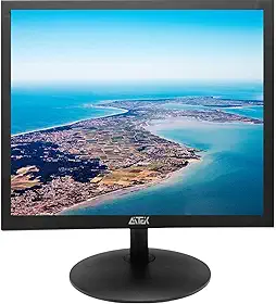 Monitor LED 17' Full HD 1920x1080p Com Entradas HDMI,VGA,AV,USB, ÁUDIO Tela AntiReflexo Modelo AITEK Baixo Consumo Ângulo De Visão 160/170° para Estudar, Trabalhar Ou Assistir Filmes
