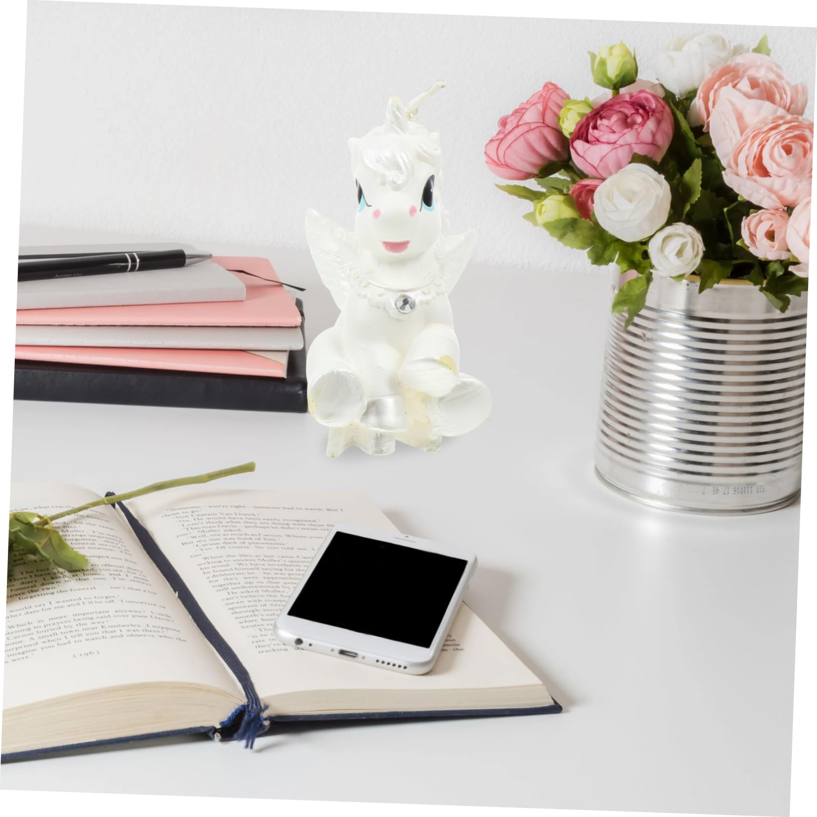ULTECHNOVO 3 Piezas Vela Decorativa Para El Hogar Cumpleaños Fiesta Unicornio Preciosa Vela Velas De Decoración De Mesa Parafina