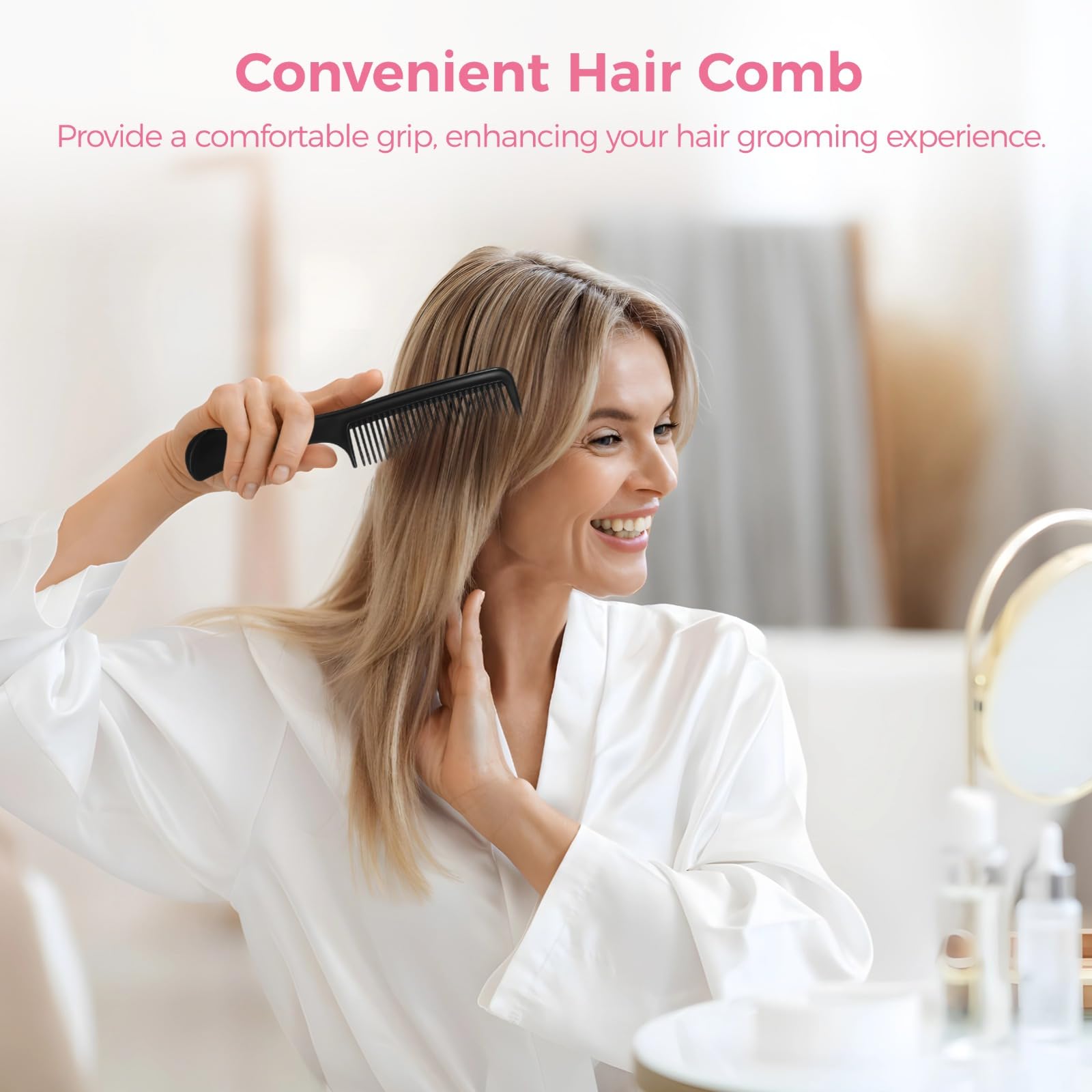 48-częściowy zestaw do pielęgnacji włosów z 24 szczotkami i 24 grzebieniami, pojedynczo owinięty do higieny, idealny do domu, hoteli lub na cele charytatywne