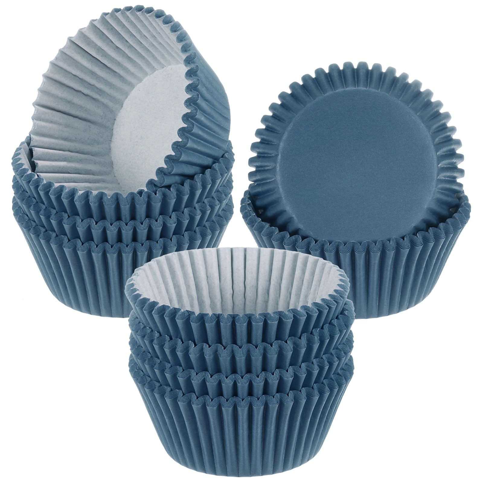 M METERXITY 200-Pack Standard Cupcake Liner for Baking Dark Blue
