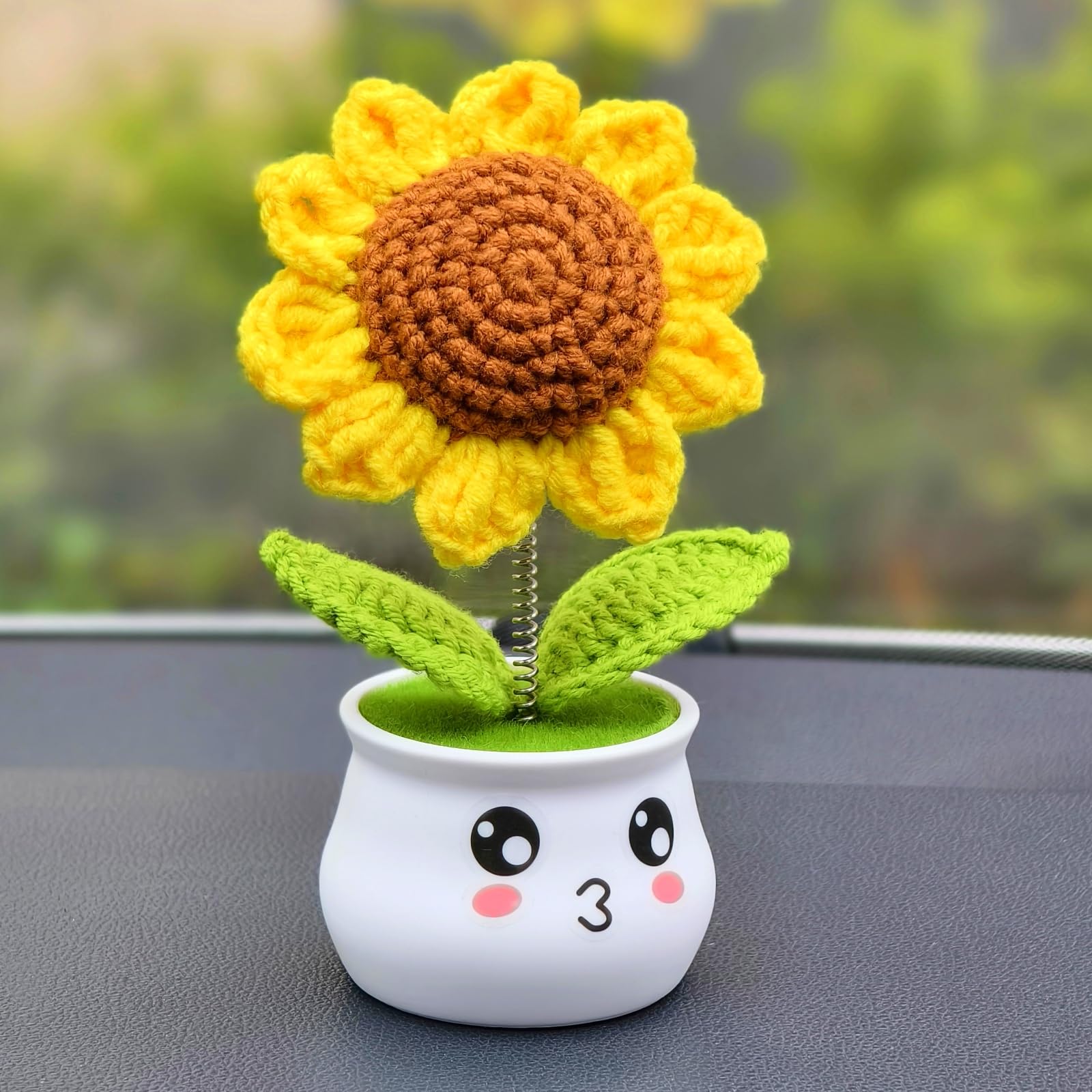 Amazon.com: Levvohd Crochet Sunflower Gifts for Office Desk Decor