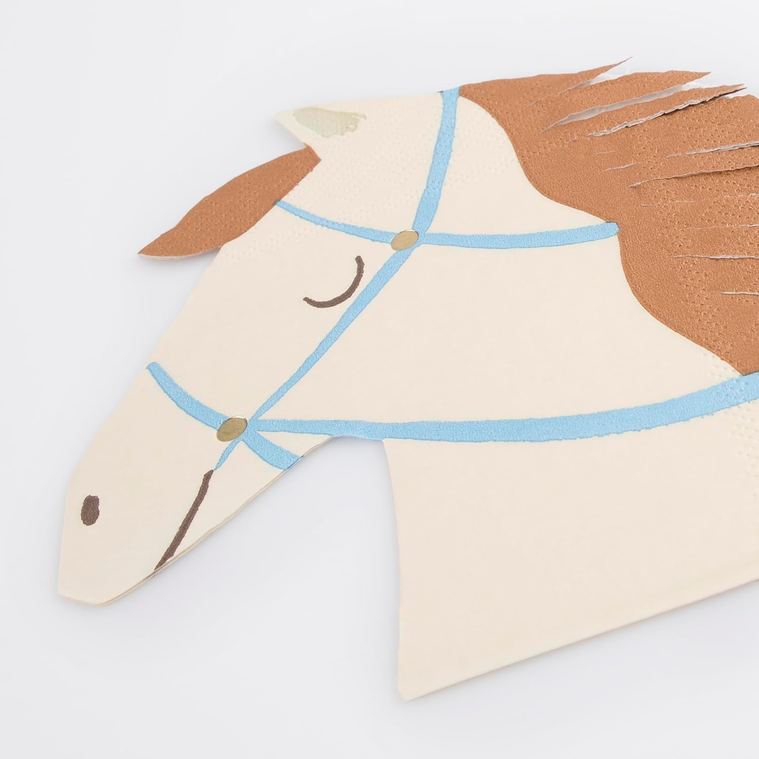 Meri Meri Horse Napkins (Pack of 16), Thick & Absorbent 3-Ply Paper Napkins, Disposable