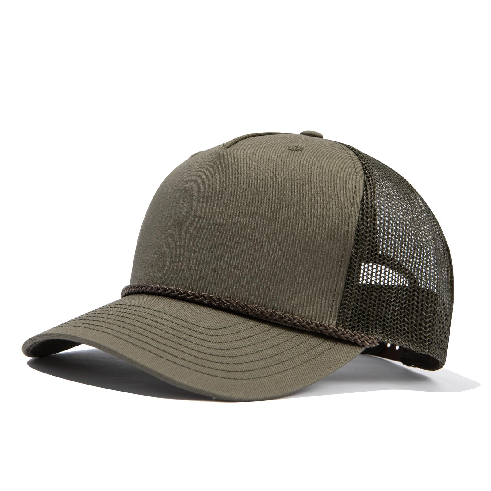 CLAPE Mesh Blank Trucker Hat Baseball Cap Snapback High Crown Baseball Cap Outdoor Cap Structured Golf Dad Cap