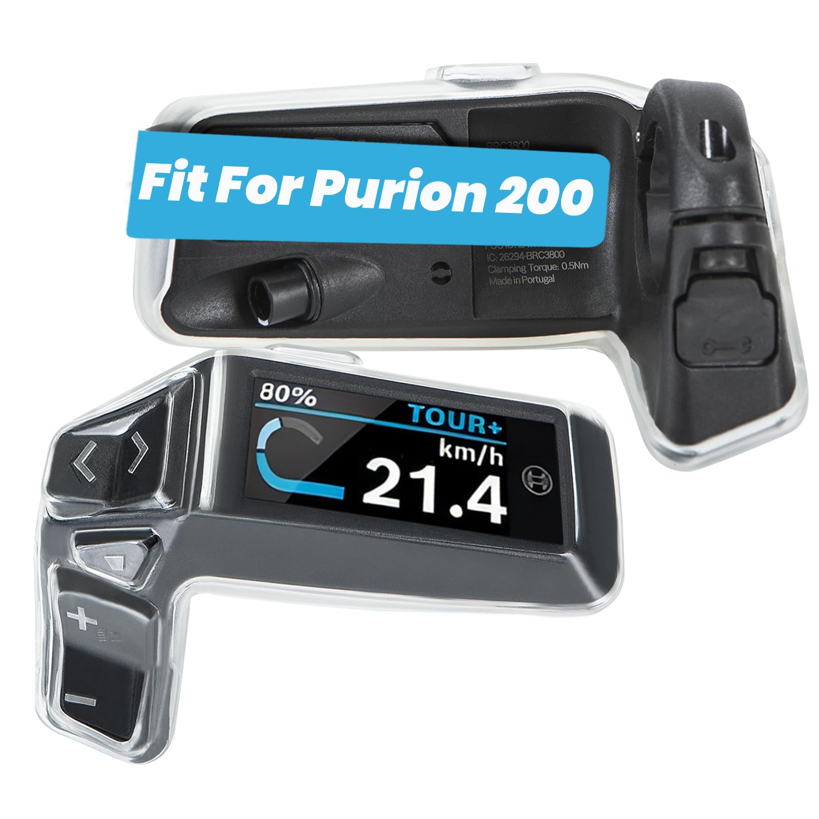 BesudoProtective Case Suitable for Bosch Purion 200 Display & Control Unit (BRC3800) The Smart System - Protective Display Cover Against Scratches, Impacts - Ebike Accessories - L045-K