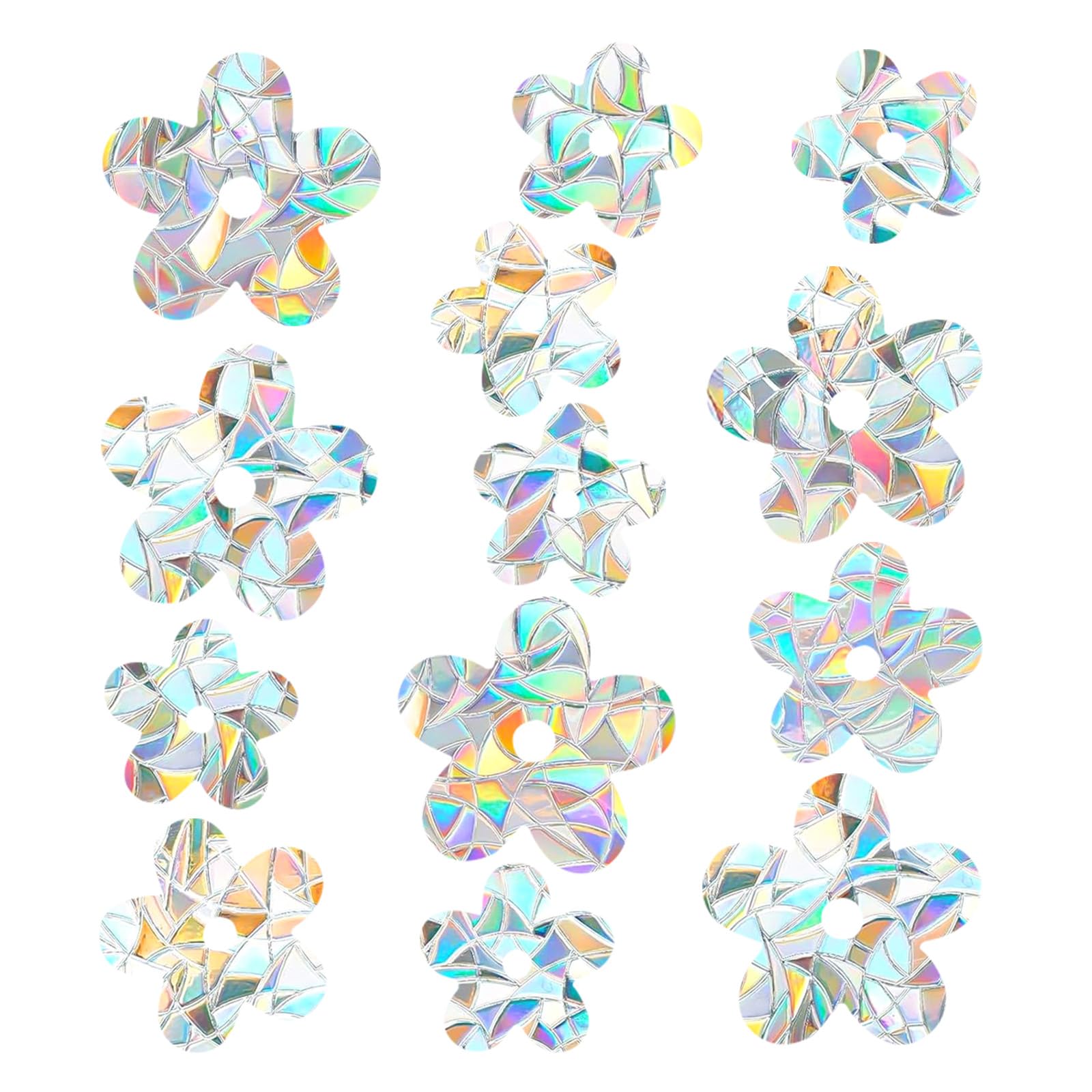 42 Autocollants Fenêtre Arc-en-Ciel Pilikoll - Anti-Collision Oiseaux - PVC