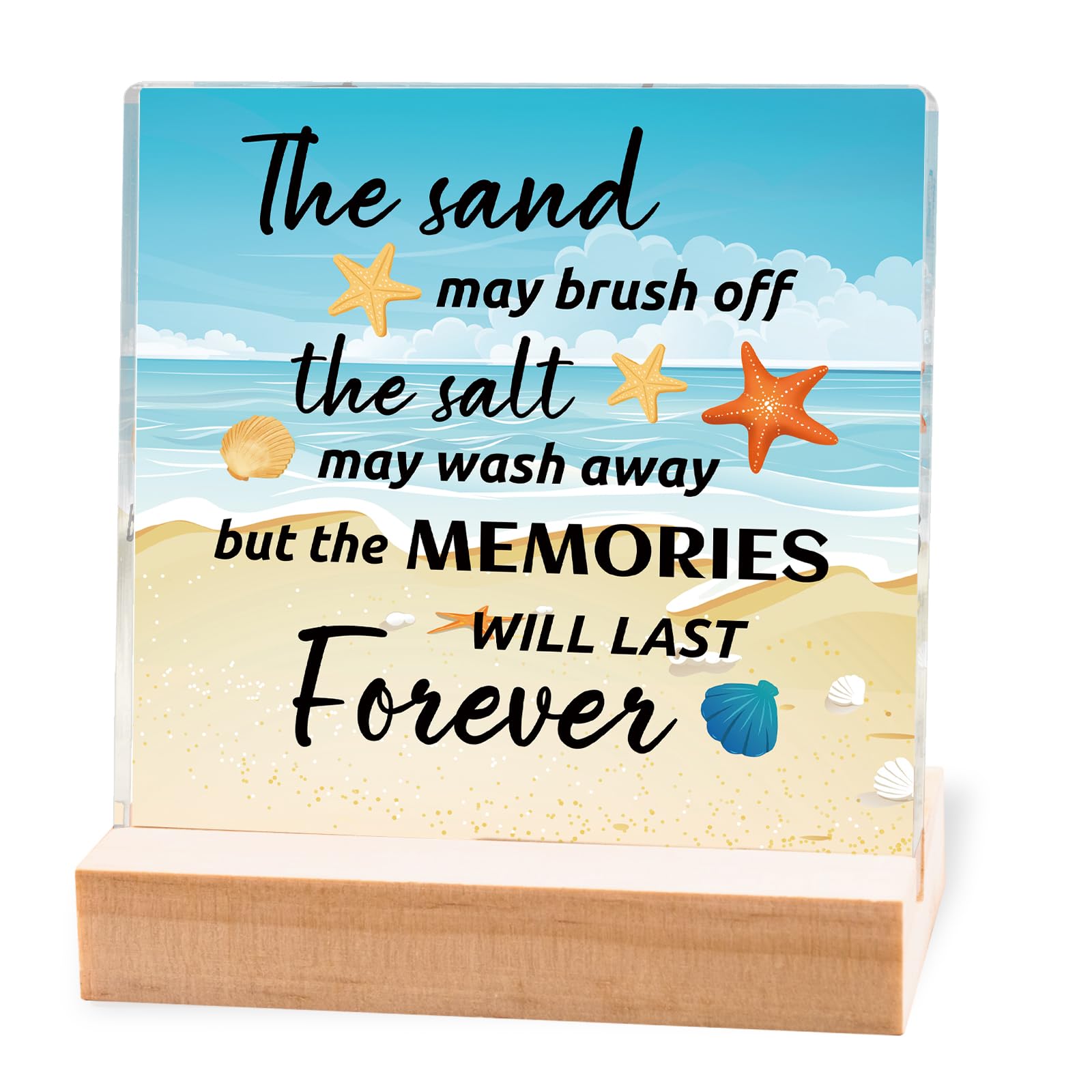 Beach Gifts for Women Ocean Room Ornaments Beach Themed Decor for Home Bedroom Birthday Christmas Thanksgiving Weeding Gifts for Friends Familys Couples House Decor