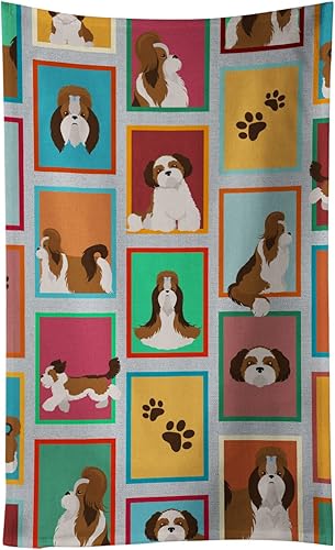 Miniatura 72 de Caroline's Treasures MLM1101KTWL - Lotes de color rojo y blanco Pembroke Corgi toalla de cocina Pembroke Paños de cocina toalla de mano toalla