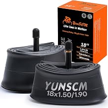 2-PCS 18x1.5-1.90/ 18x1.75-2.25 Heavy Duty Inner Tubes 18'' AV32mm Valve, 18inch Kid Bike Tubes for 18x1.50 18x1.75 18x1.90 18x2.0 18x2.10 18x2.20 18x2.25 Road MTB Bike Bicycle Tire Tube