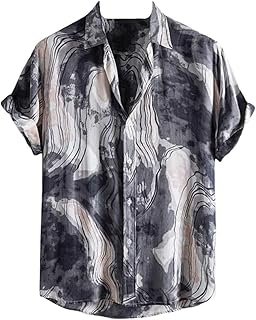 Men's Rayon Regular Fit Shirt Casual Stylish | Short Sleeve | Printed Shirts| Summer Button Down
