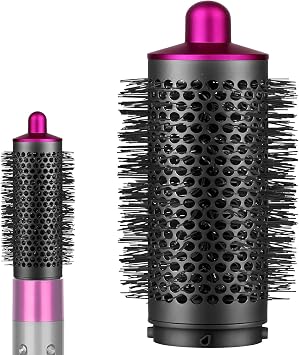 ExcellaElite Round Volumizing Brush for Dyson Airwrap Hair Styler, Large Detachable Barrels Round Brushes Hair Styling Tool, Volumizer Attachment Tool for Limp Flat Hair, Rose