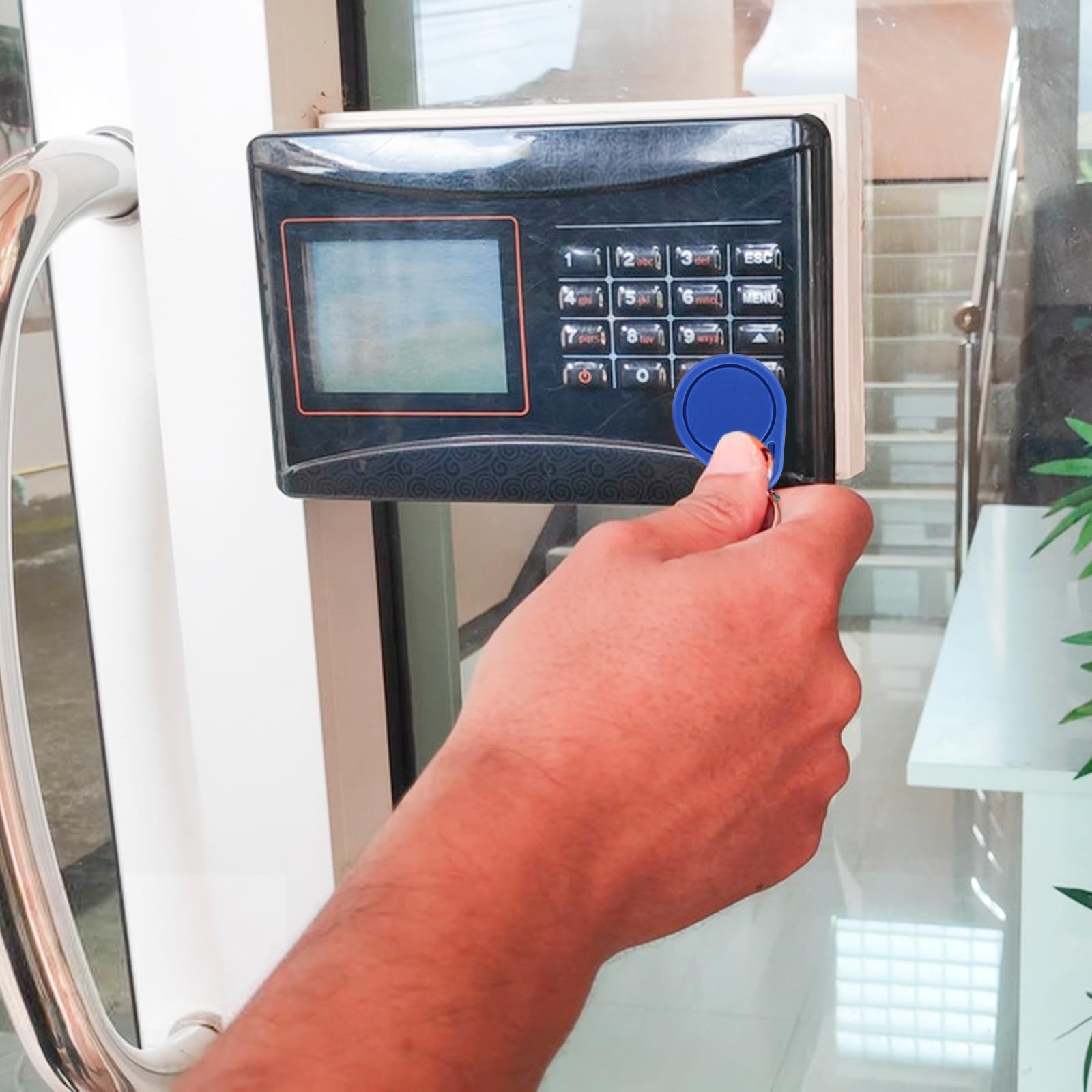 Llaveros RFID 125 Khz T5577 regrabables azul NFC copiar clonar tarjetas