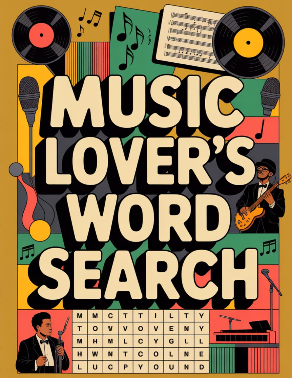 Gifts for Music Lovers: Everyday Lexicon Puzzle Workbook for Adult Readers (Word Search Puzzle Book)