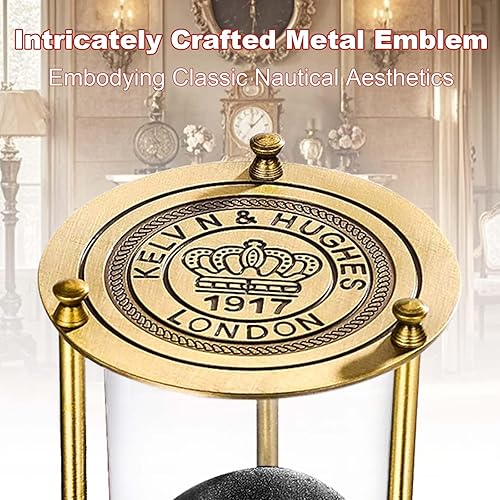 Miniatura 7 de Reloj de arena con temporizador de arena de 30 minutos, reloj de arena negra de latón vintage, reloj de arena de metal antiguo de 30 minutos, reloj