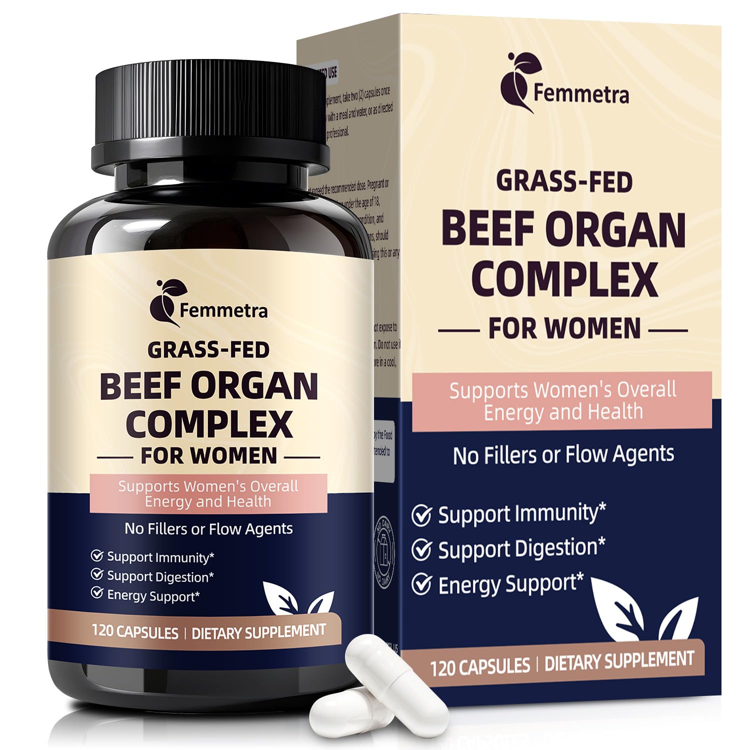 Female-Optimized Beef Organ Complex Superfood Supplement Beef Liver Kidney