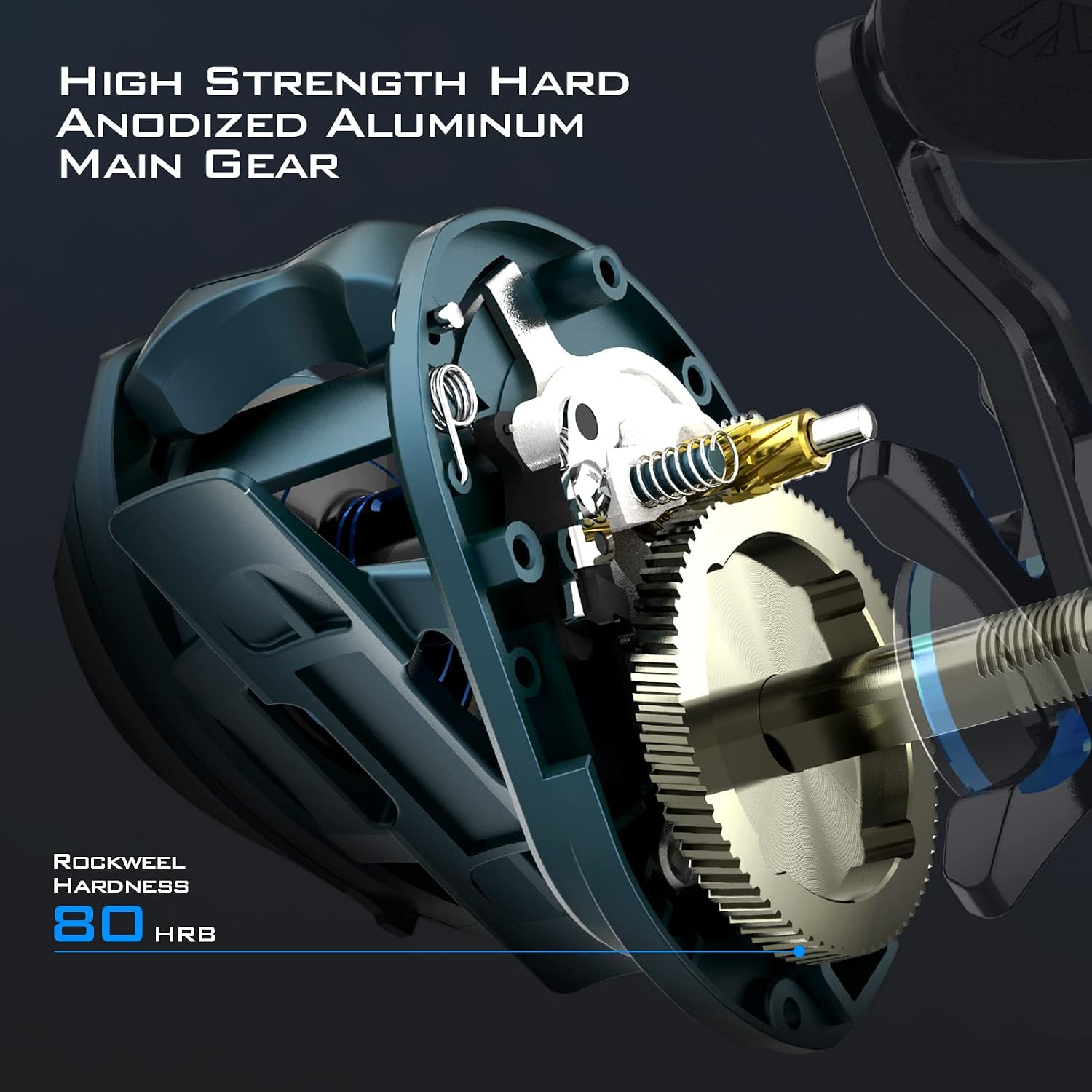 KastKing MegaJaws Elite Baitcasting Fishing Reel, New AutoMag Dual Braking System, Only 6.7oz, 17.64 LBs Carbon Fiber Drag, 11+1 Shielded BB, High Speed 5.4:1 to 9.1:1 Gear Ratios