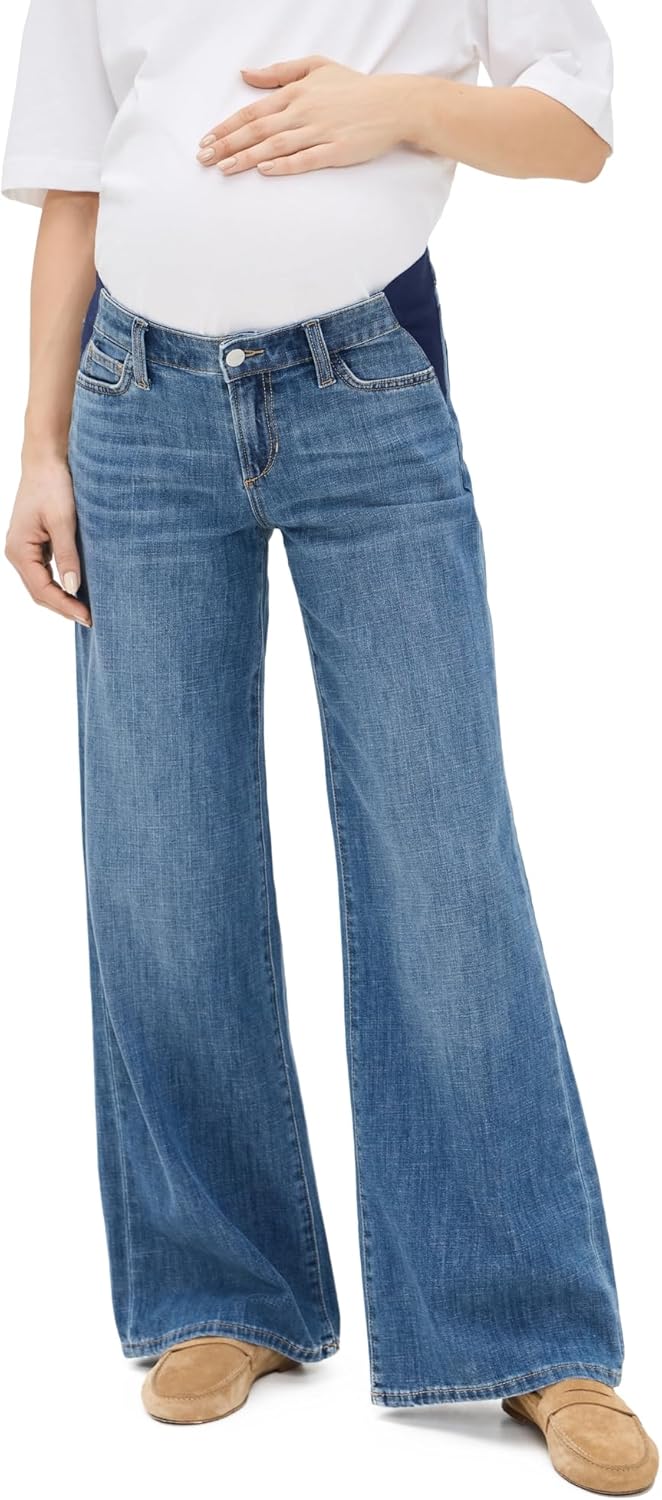 Joe's Jeans Womens The Lou Lou Wide Leg Maternity Jeans