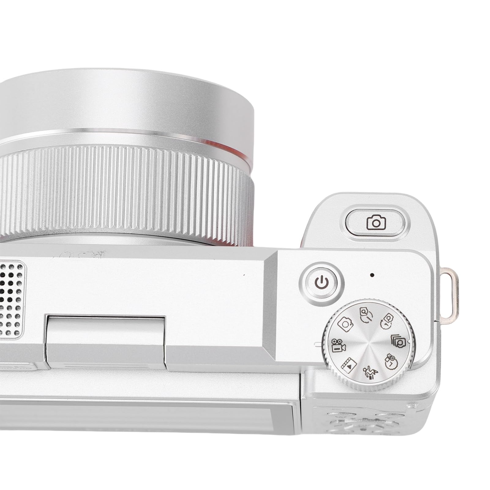 VBESTLIFE Fotocamera Digitale 5k per Fotografia con Wifi, Fotocamera Vlogging con Telecamere da Viaggio a Schermo a Flip da 3 Pollici 180 Zoom, per le Ragazze Principianti (BROWN)