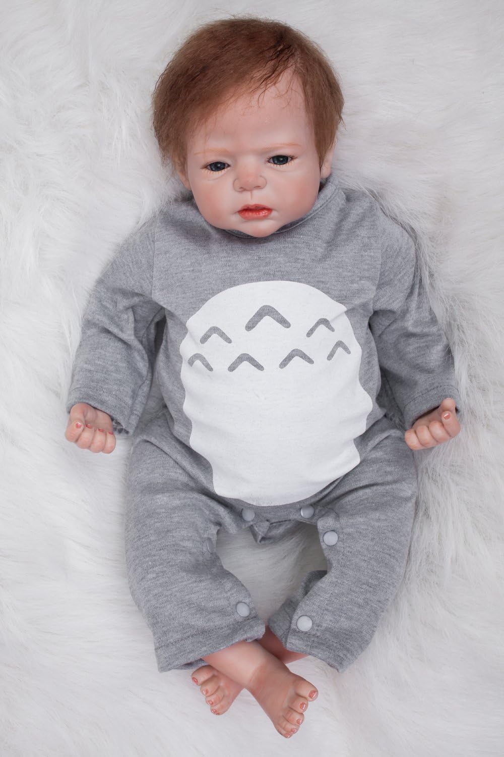 OtardDolls Reborn Dolls 22" Reborn Baby Dolls Lifelike Soft Vinyl Doll Children Gifts (Witty boy)