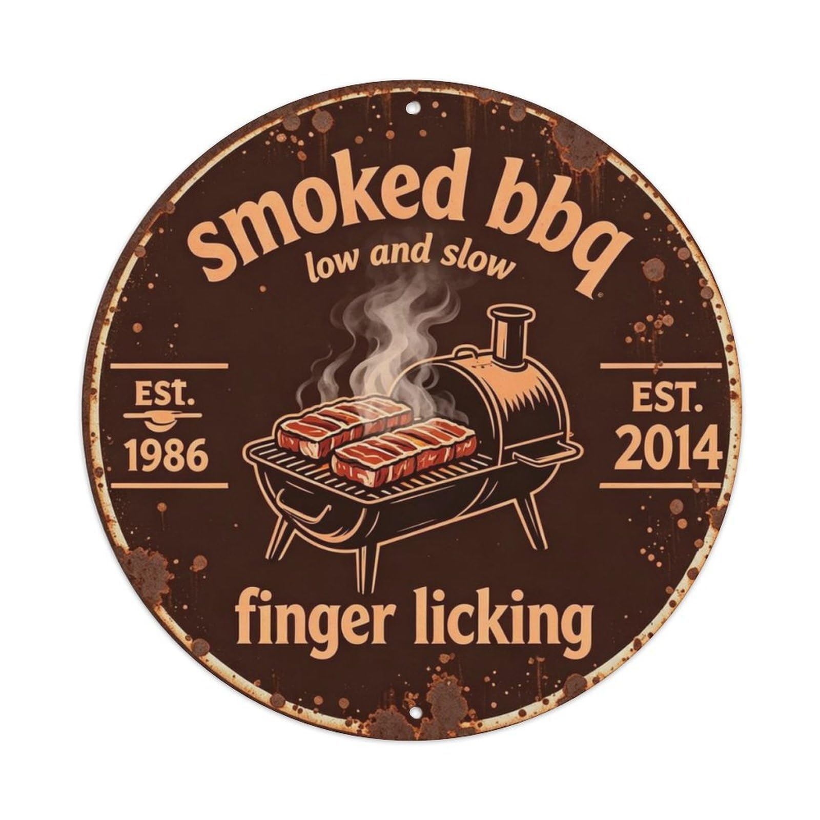 Low And Slow Metal Tin Sign Plaque