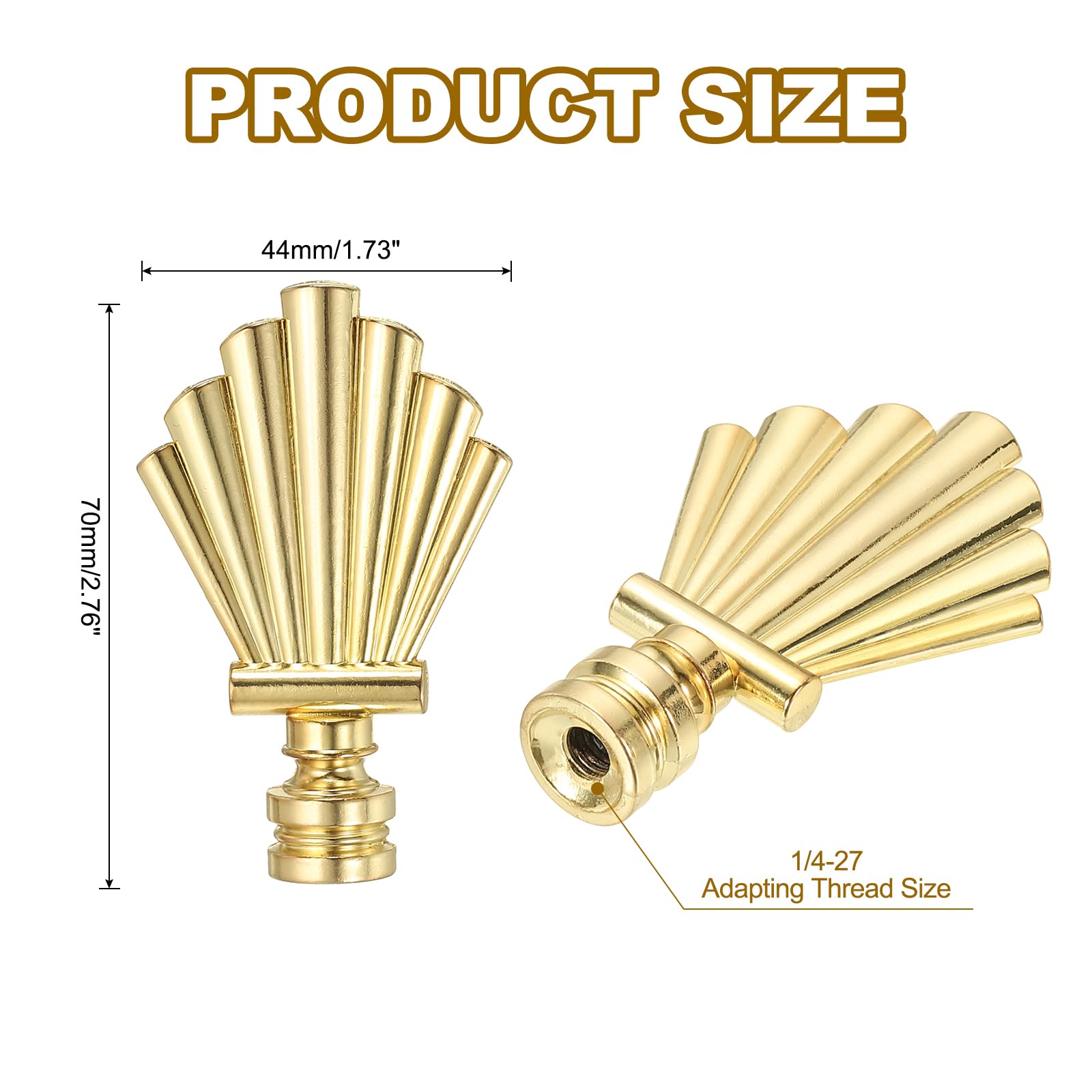 PATIKIL 44mm Lamp Shade Finial - Image 2