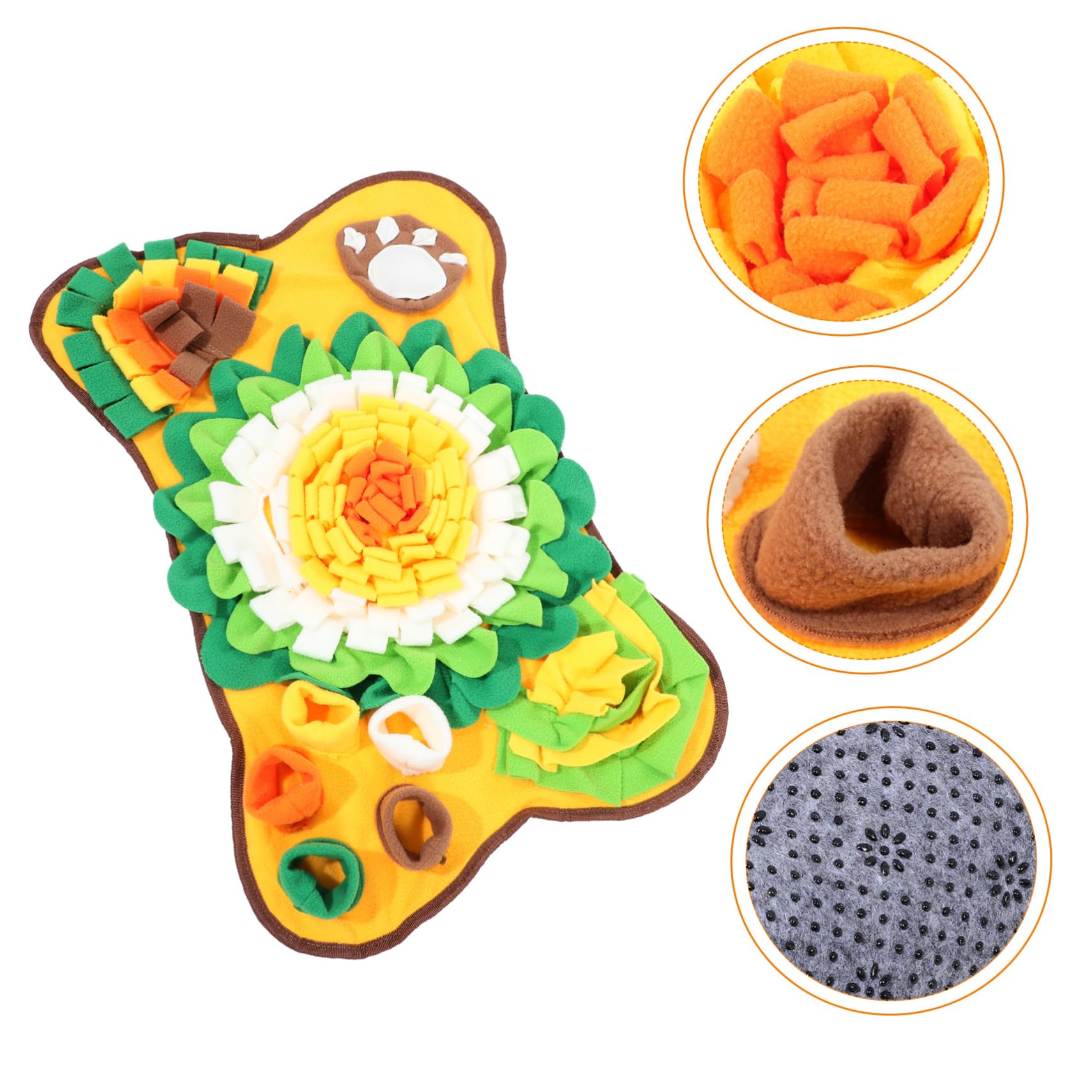 TOYANDONA Alfombrilla de Algodón para Olfatear Perros en Forma de Hueso y Juego de Búsqueda de Alimento Esterilla de Forrajeo Interactiva para Entrenamiento Olfativo