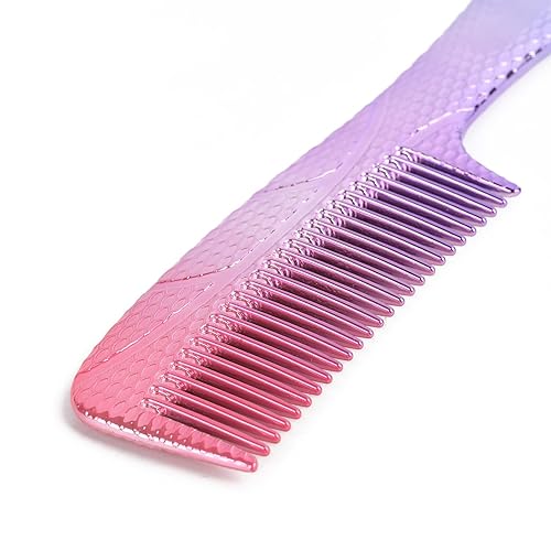 Miniatura 7 de CANDYBRUSH Peine de dientes anchos para mujer, peine de cabello húmedo, colorido rizado, pelo lacio, para hombres y niñas, peinetas desenredantes,