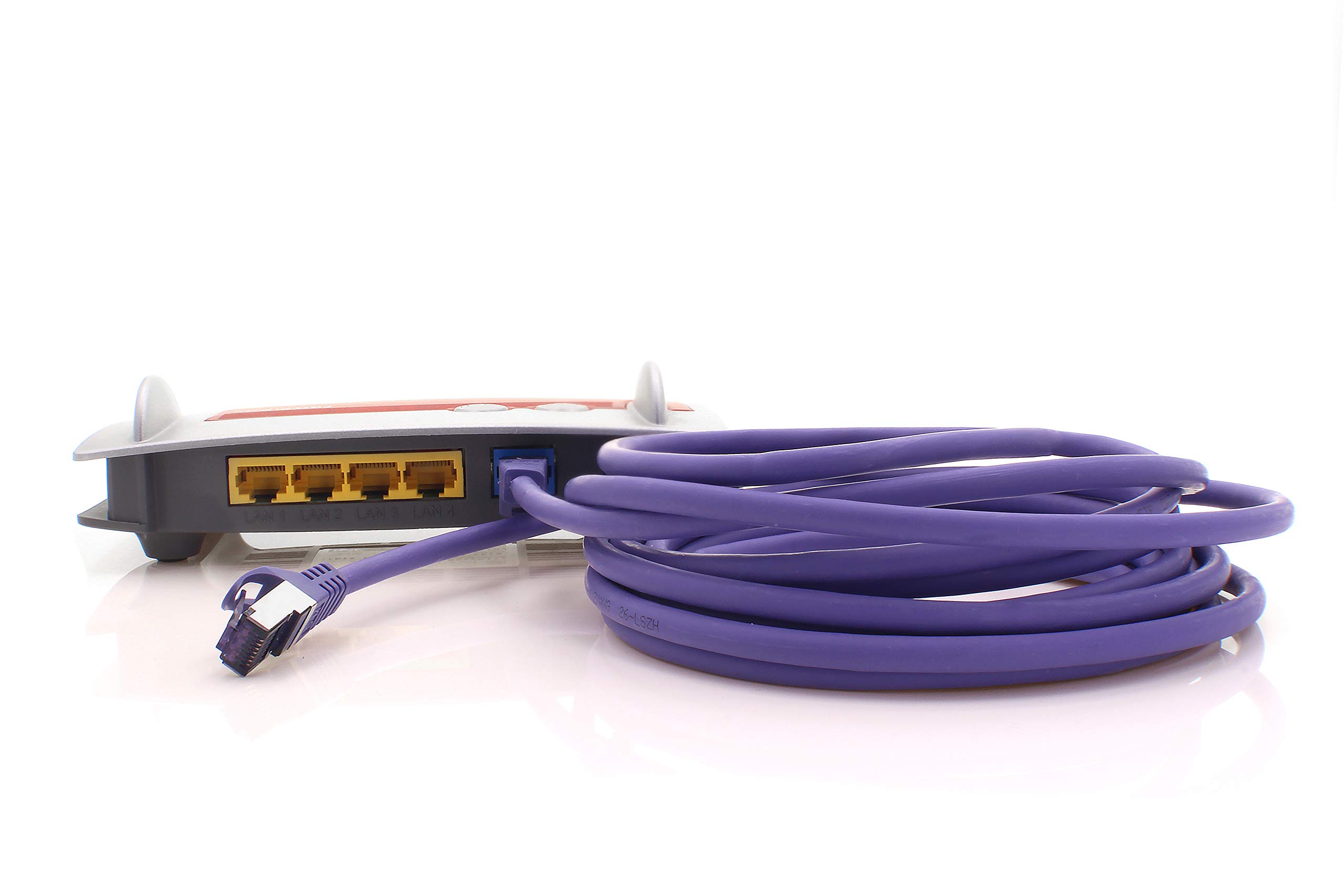 1aTTack.de 10x 2m CAT7 Netzwerkkabel RJ45igabit SFTP PIMF - Violett – Bild 6