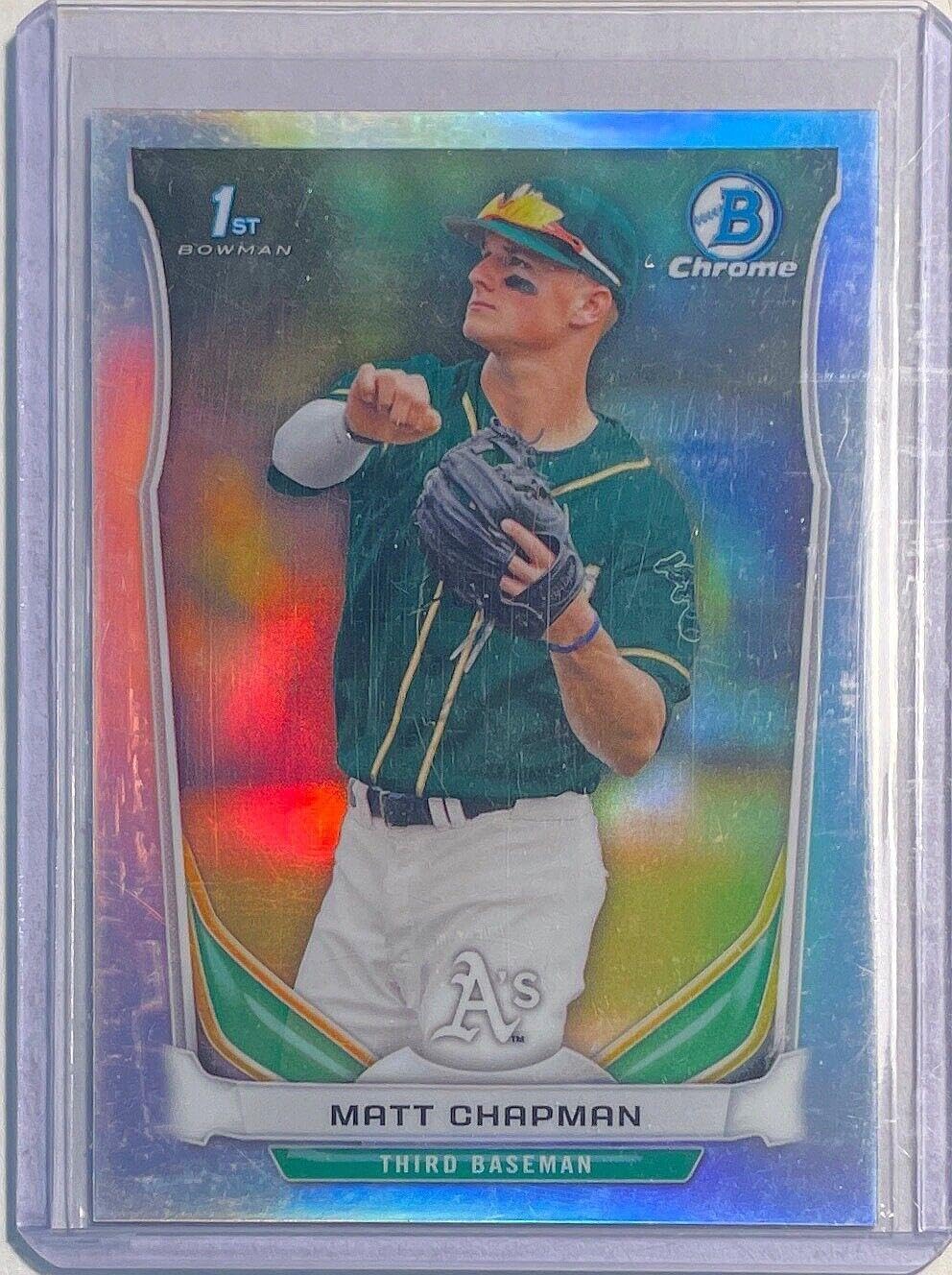 Matt Chapman 2014 Bowman Chrome 1st Prospect Silver Refractor #cdp21 - Baseball Cards