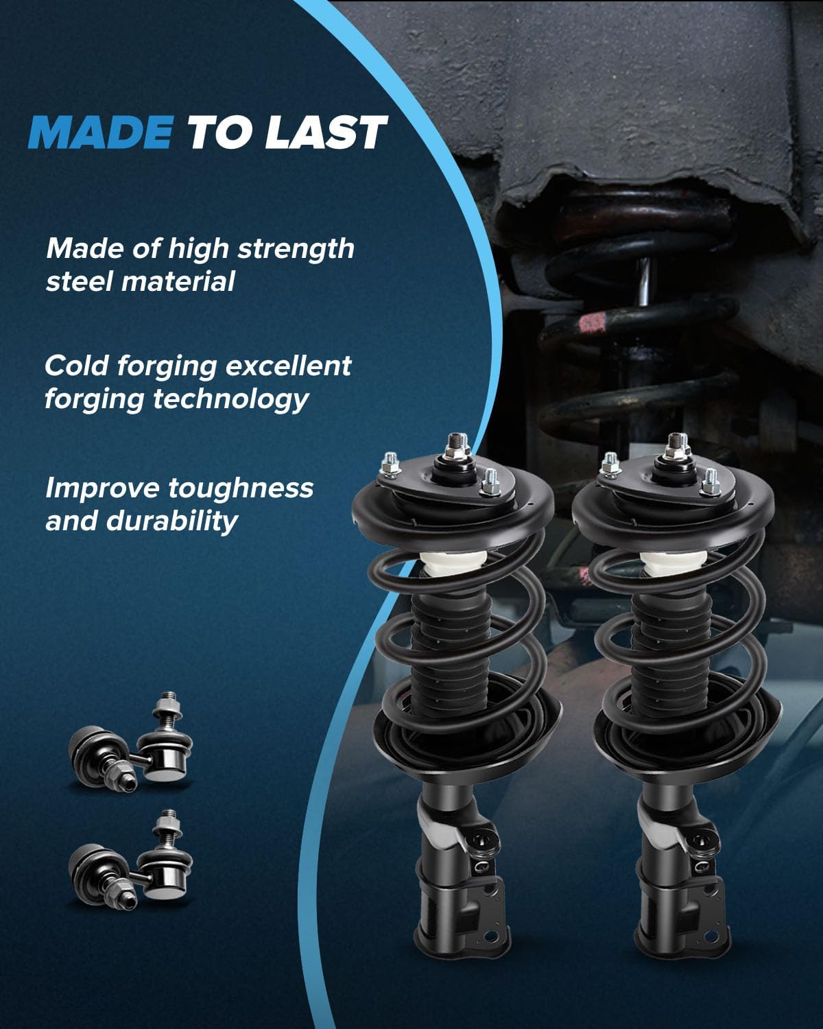 2002-2006 Honda CR-V Front Suspension Kit Struts Springs Stabilizer Links 4pcs