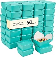 Vista 18 de Restaurantware Contenedor desechable para llevar, 30 oz / #1, negro