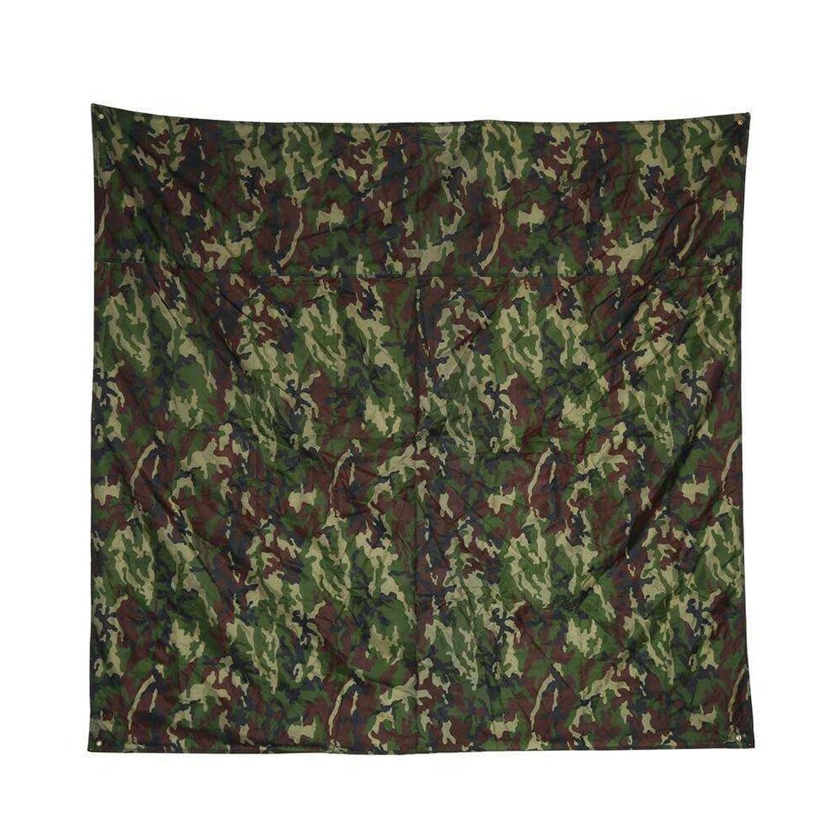 Hoite Camping Tarp, Camouflage Waterproof Camping Tent Shelter Tent Tarp Movable Lightweight Rain Cover Mat for Outdoor Picnic (1.5x2m)
