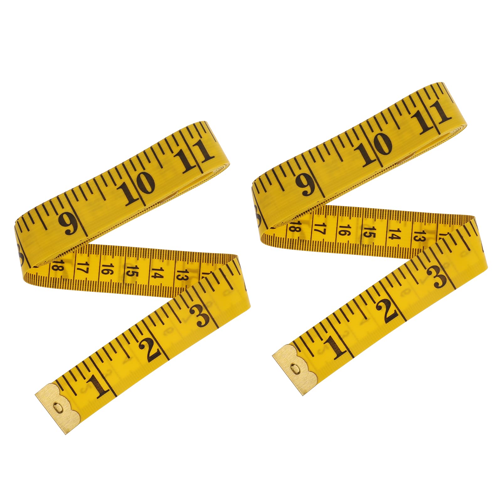 cobee Cinta métrica de doble escala de 200 cm para medidas corporales, cinta métrica suave para coser