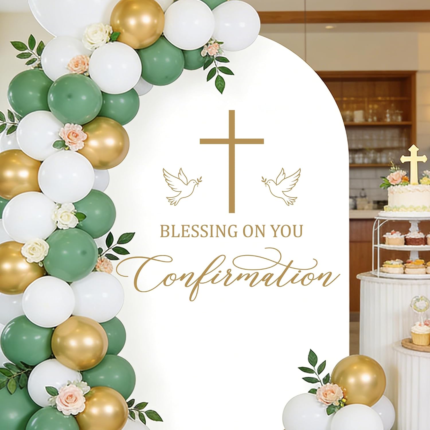 Blessing on Your Confirmation Wall Decal My Baptism Party Decor Religious Christening Baby Shower Party Decoration Supplies