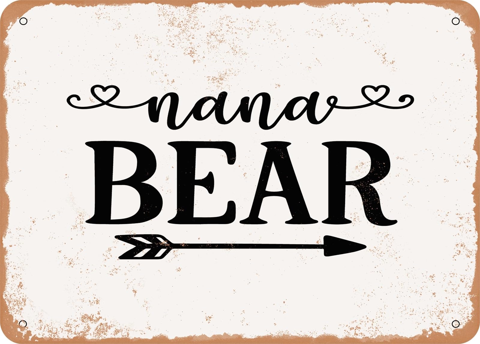 Metal Sign - Nana Bear - Vintage Look Sign home decor