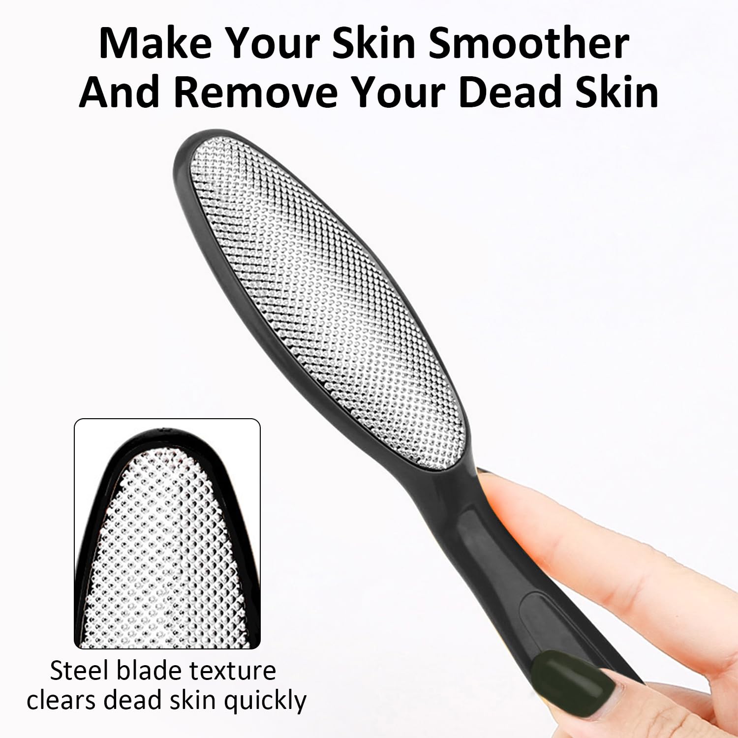 RZMZBY 10 Pezzi Kit Pedicure Professionale da Lime di Strumenti,Raspa Piedi Professionale,Kit per Pedicure,Lima per Piedi,Rimuove la Pelle Morta