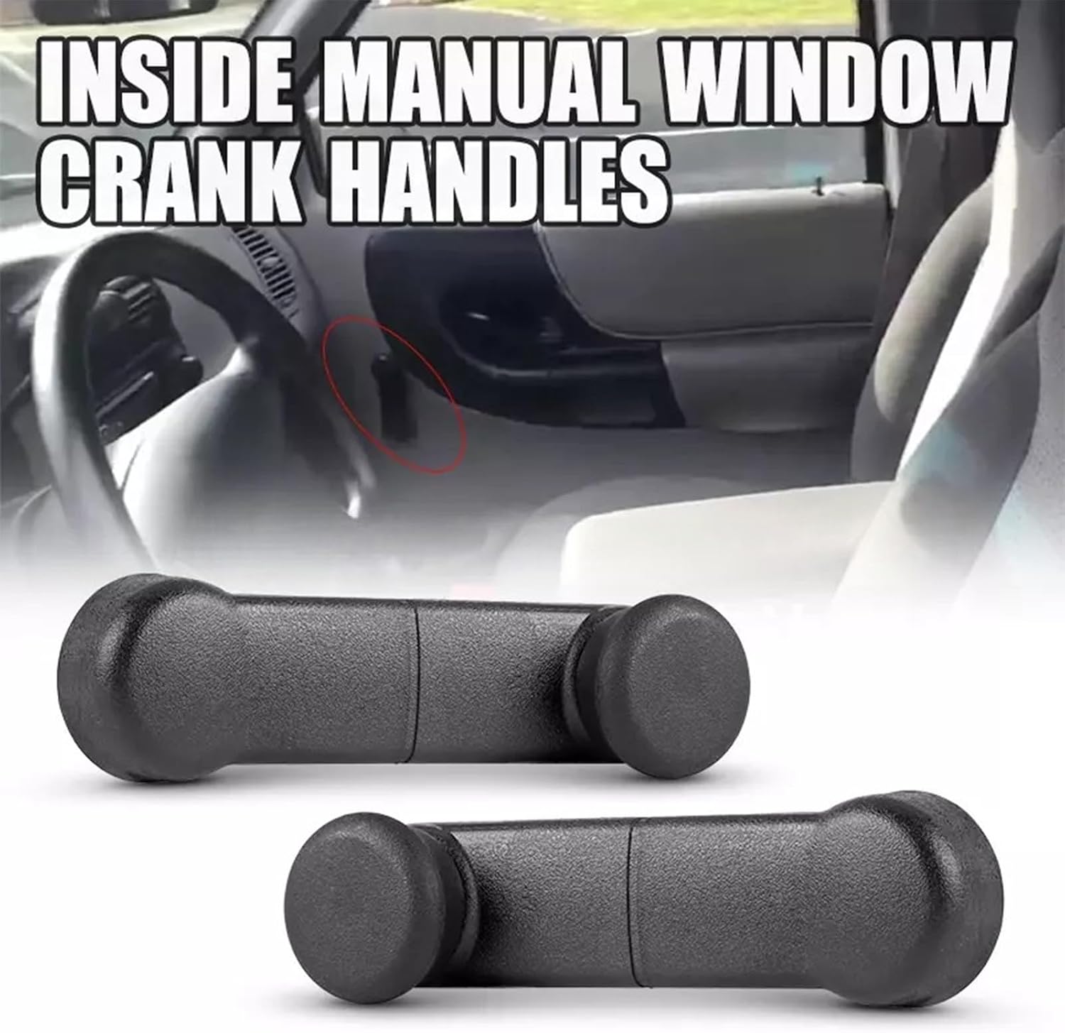 Automotive Window Crank Handle Manual Glass Lifter Regulator Lever Direct Replacement Part F37Z1023342A Car Window Crank Handle Replacement