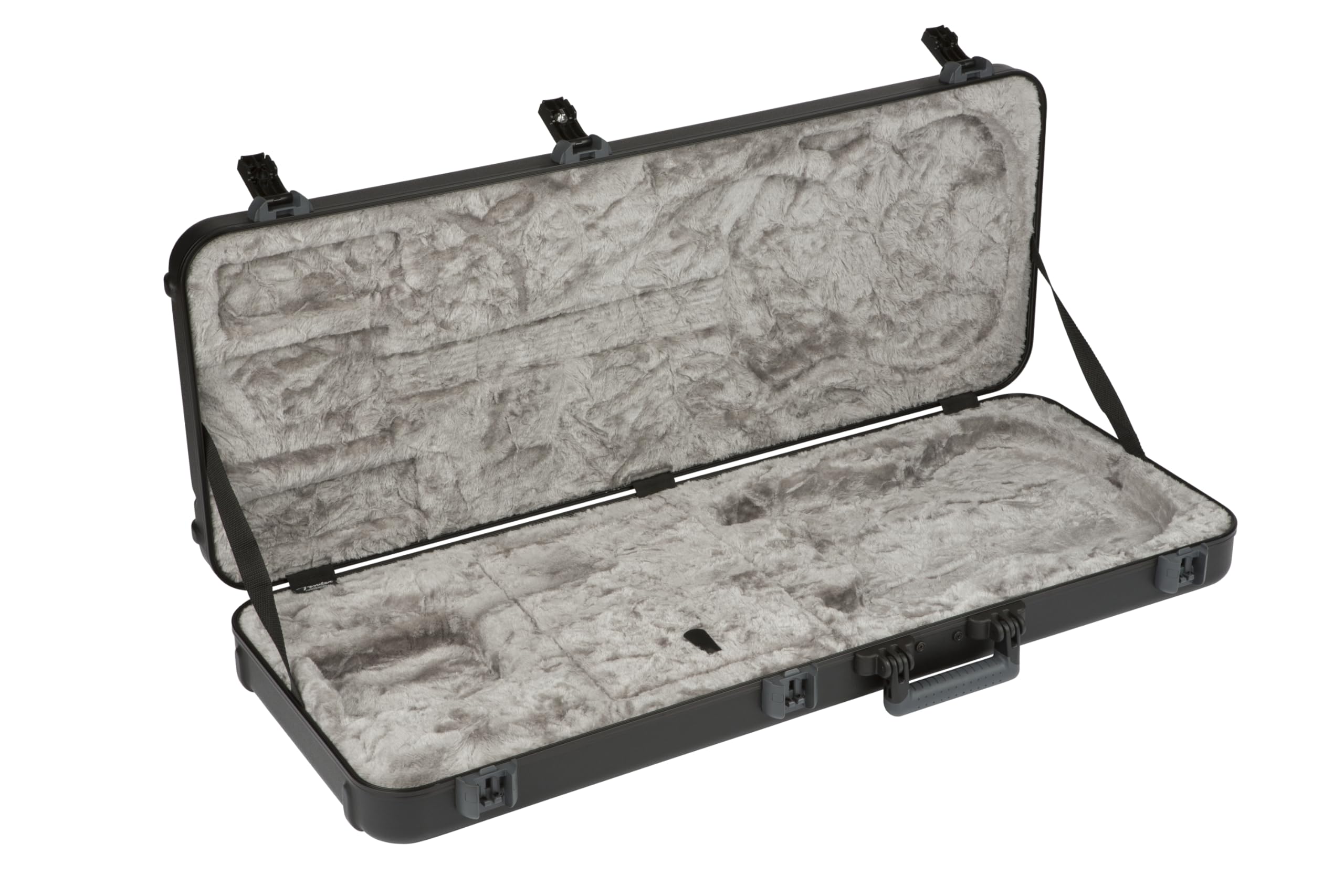 Fender Deluxe Electric Guitar Molded Case, Stratocaster/Telecaster, Black