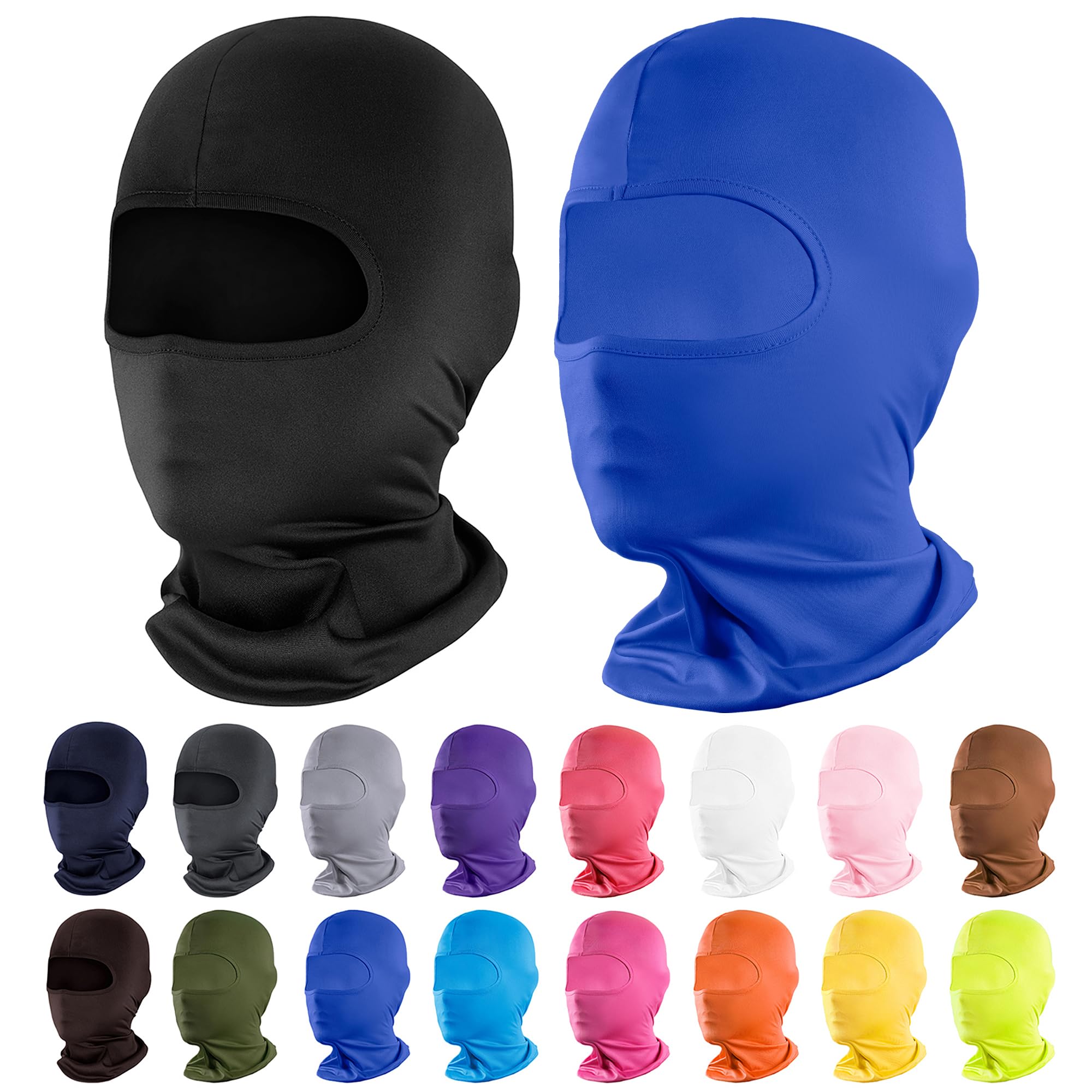 Pukavt 2-6 Pack Ski Mask Balaclava Shiesty, Motorcycle UV Protection for Men Women, Windproof Scarf for Snowboard Cycling