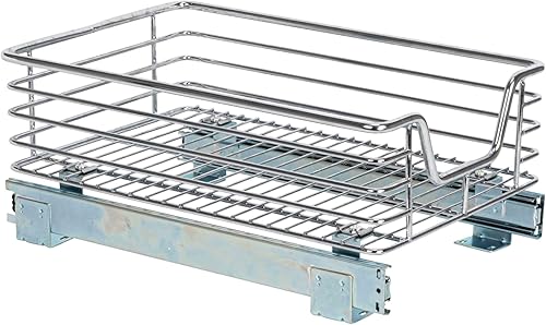 Vista 49 de Household Essentials Glidez - Organizador multiusos de acero cromado extraíble y deslizante para utensilios de cocina y utensilios para hornear