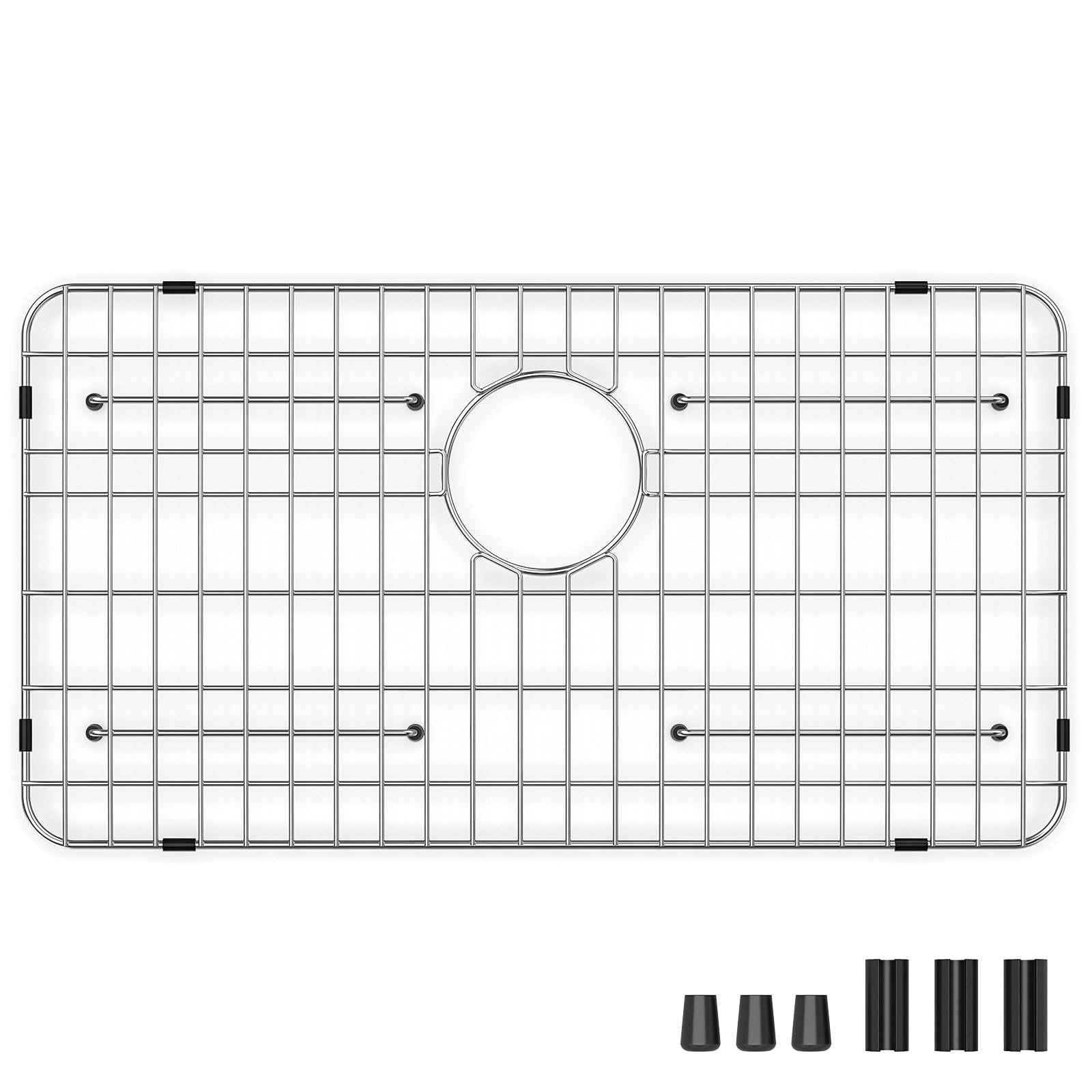 Photo 1 of ***STOCK PHOTO FOR REFERENCE ONLY***
Rurayati Stainless Steel Sink Grid, 26" x 14" with Rear Drain