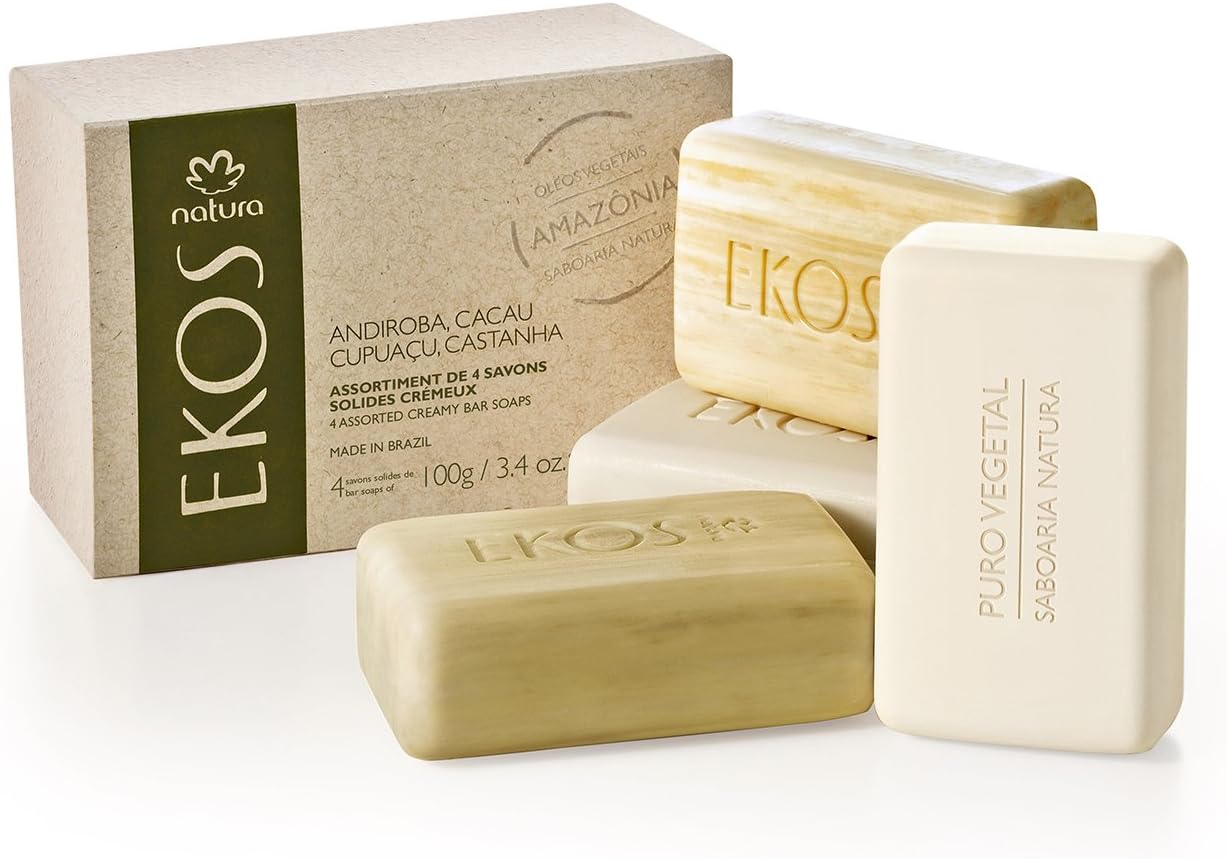 Natura Brasil Ekos Set of 4 Creamy Soaps 100 g