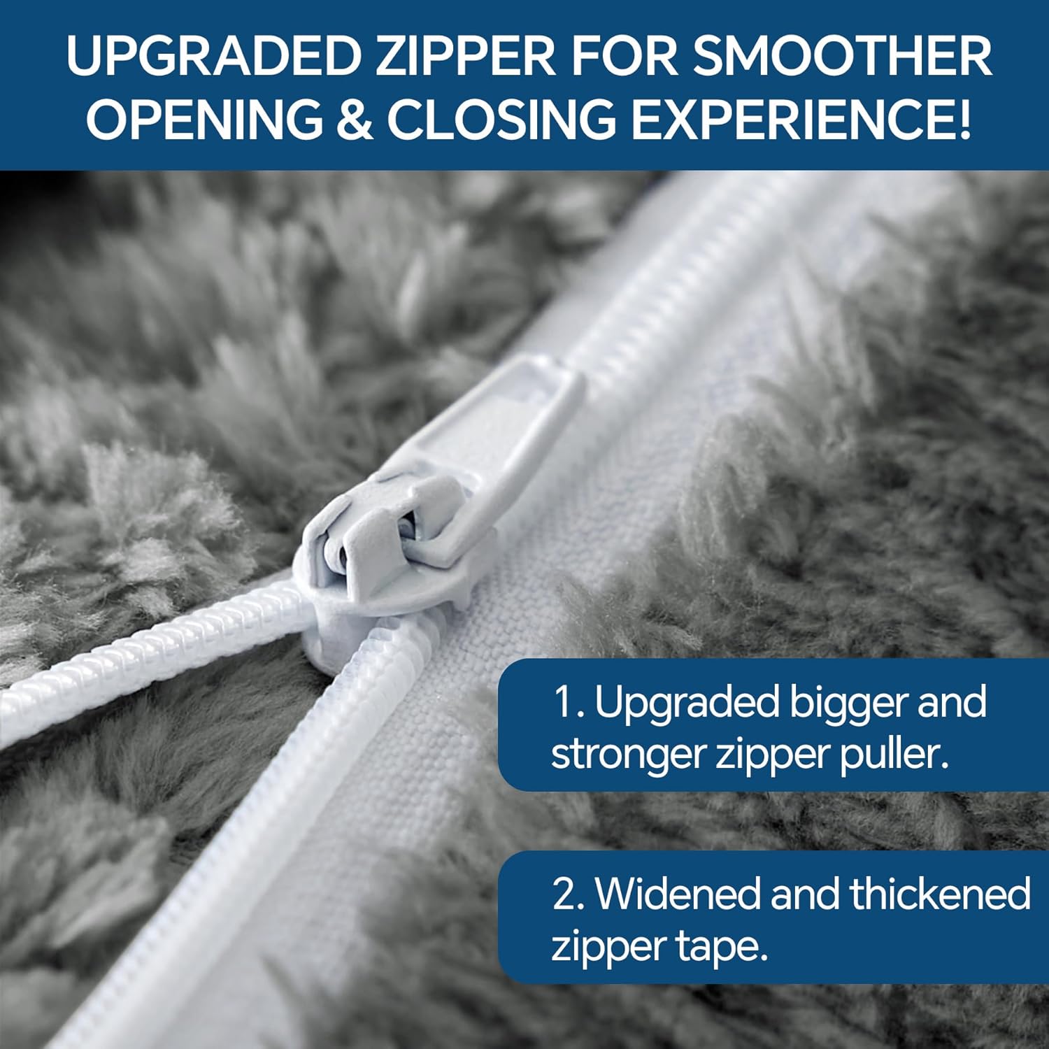 BEDELITE Travel Blanket with Bag, Ultra-Soft Jacquard Fleece Blanket with Luggage Sleeve & Backpack Clip, Airplane Blanket Travel Essentials, Grey - Image 8