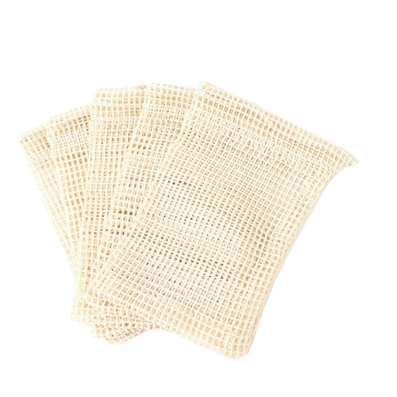Zhsoao One Color 20Pcs Handmade Cotton Soap Saver Bag For Bath & Shower