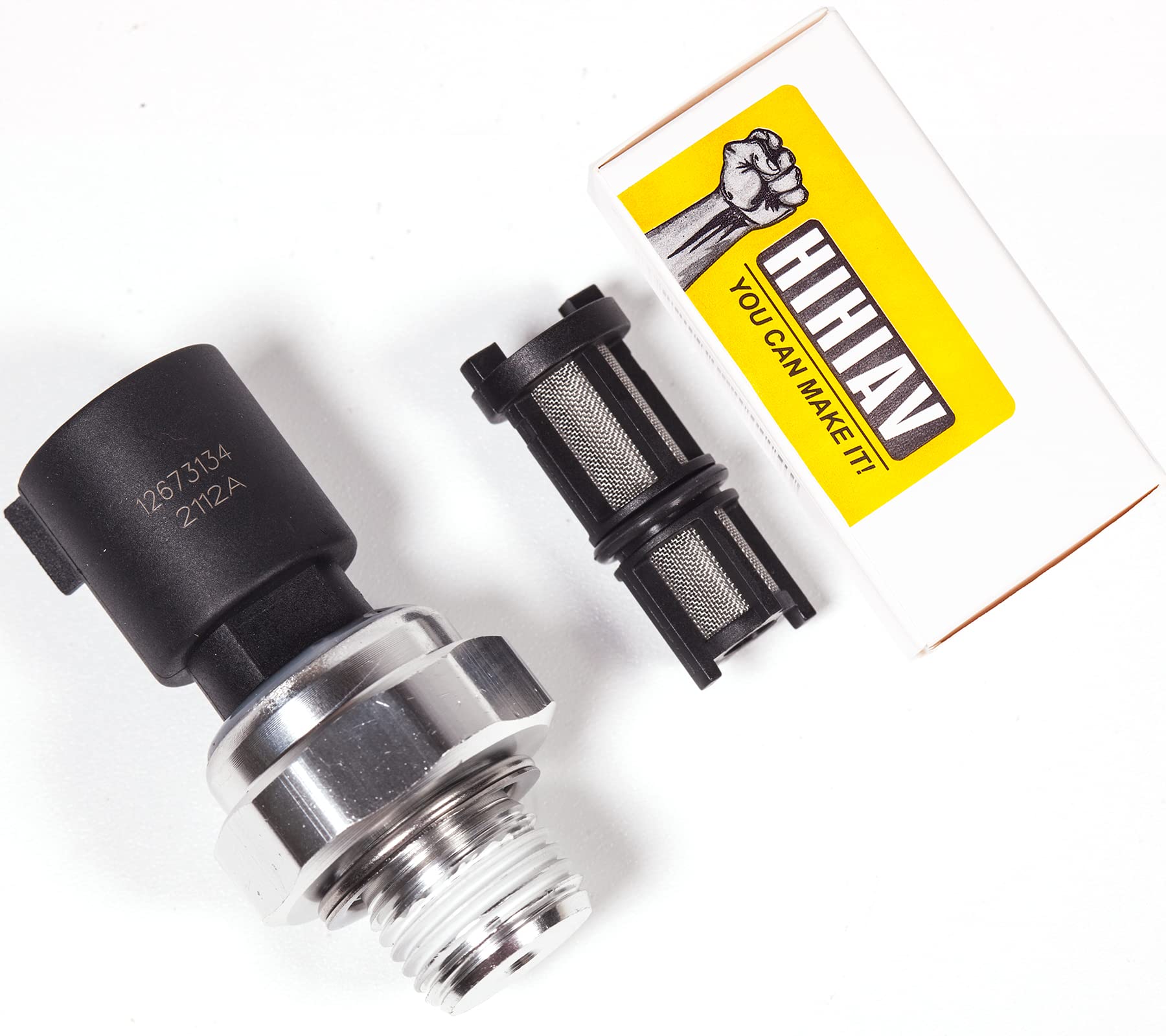 HIHIAV 12673134,Engine Oil Pressure Sensor With Filter 917-143,926-041 Compatible With GMC,Buick 5.3L,Cadillac 6.2L,6.0L;Chevy Express Silverado