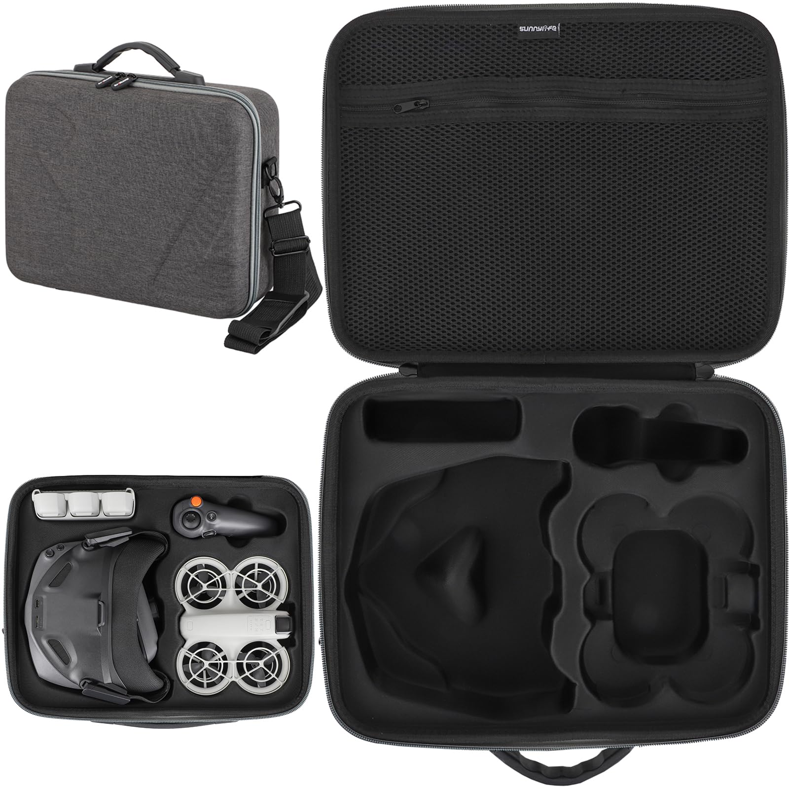 Étui de Transport pour DJI Neo Motion Fly More Combo, Étui de Protection pour DJI Neo/Goggles N3/RC Motion 3, Sac à Main à bandoulière