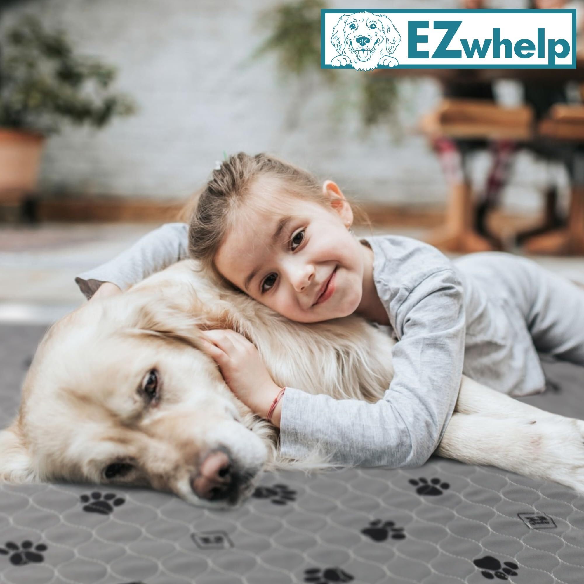 EZwhelp Almohadilla reutilizable de secado rápido, almohadillas impermeables para orina de mascotas, lavables para perros grandes, almohadillas antideslizantes de entrenamiento para perros, absorción