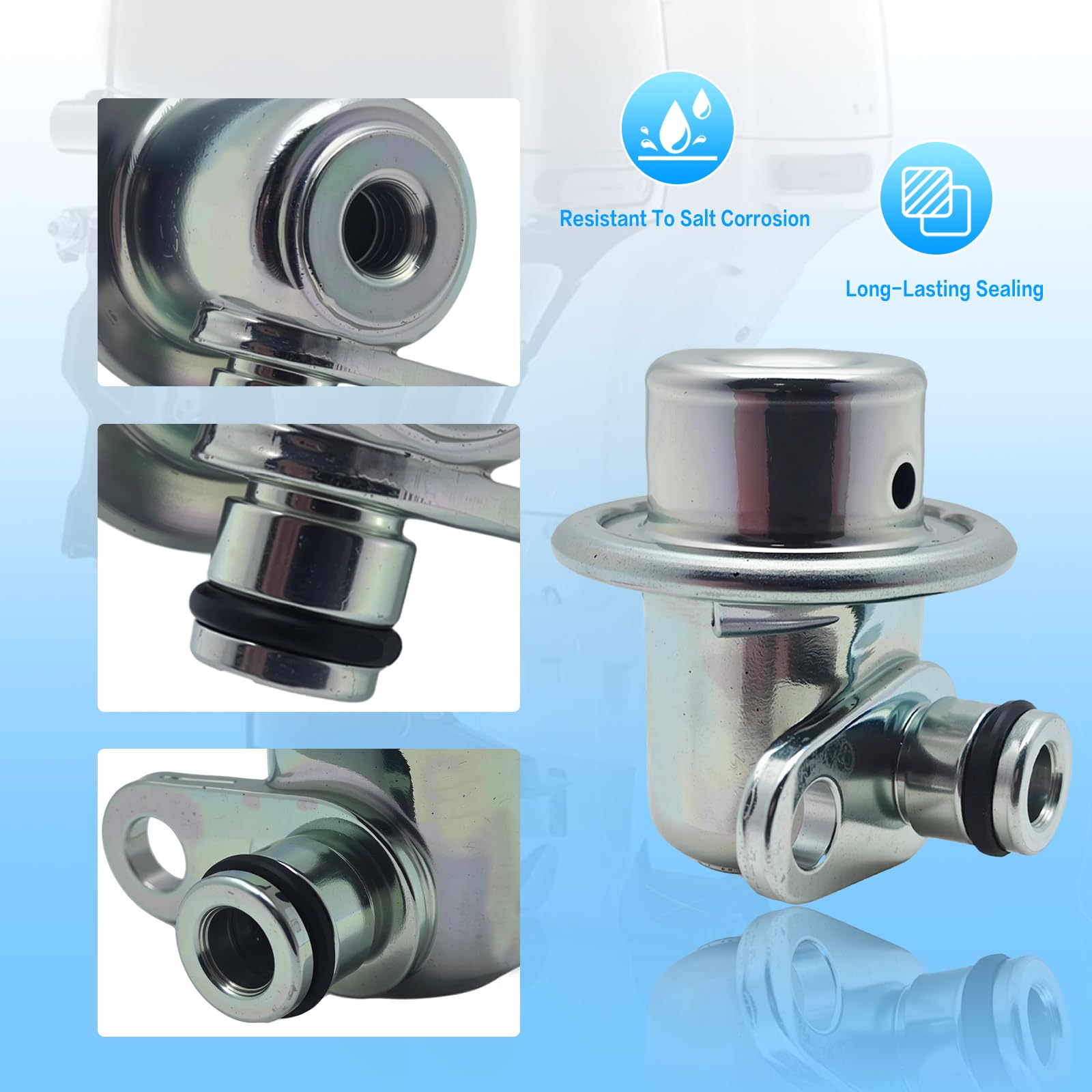 Brand New Fuel Pressure Regulator For Suzuki Outboard – Replaces 15760-93J01, 15760-87J00