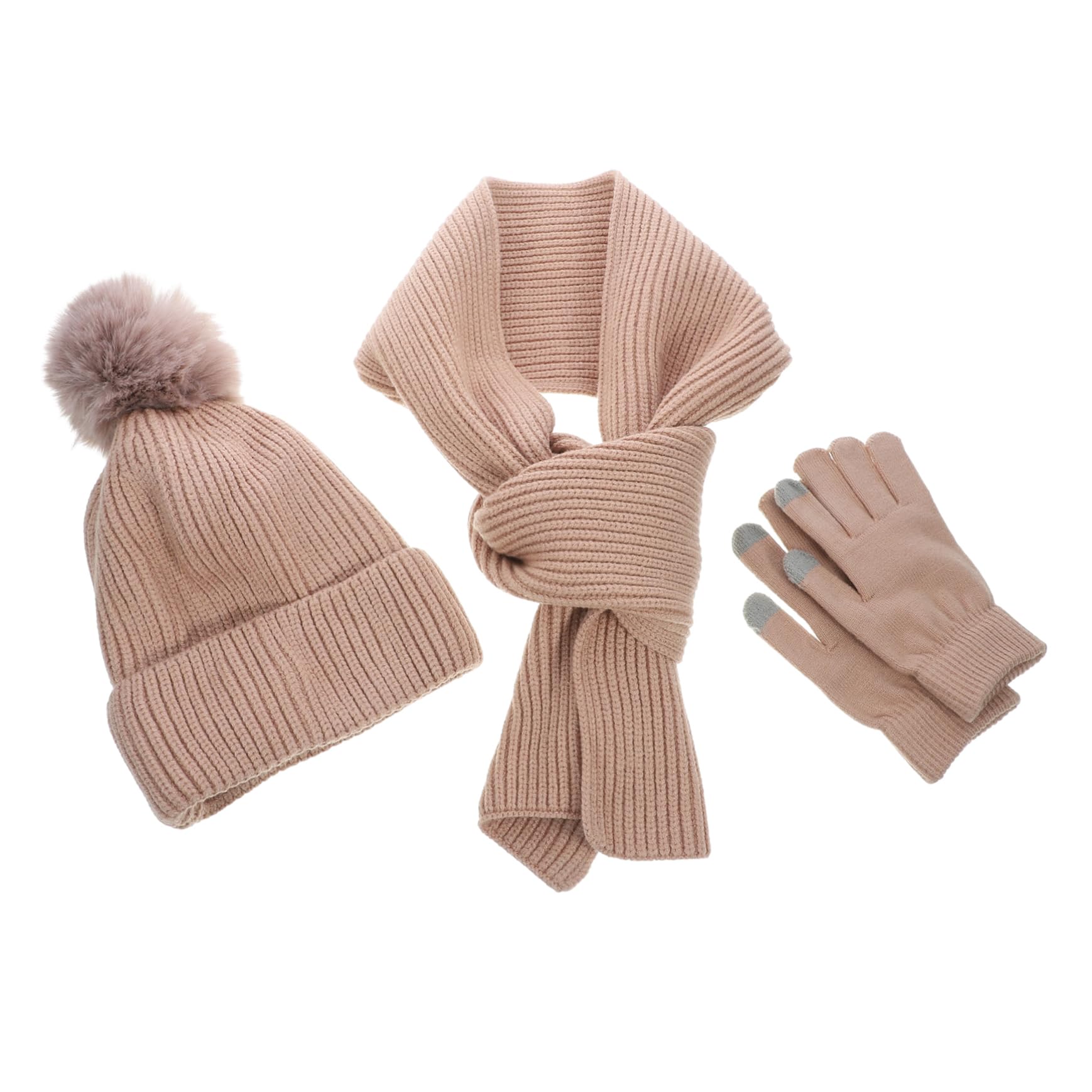 BESPORTBLE Guanti Invernali Cappello Sciarpa Outfit Per Outdoor Touch Screen Materiali Morbidi e Flessibili