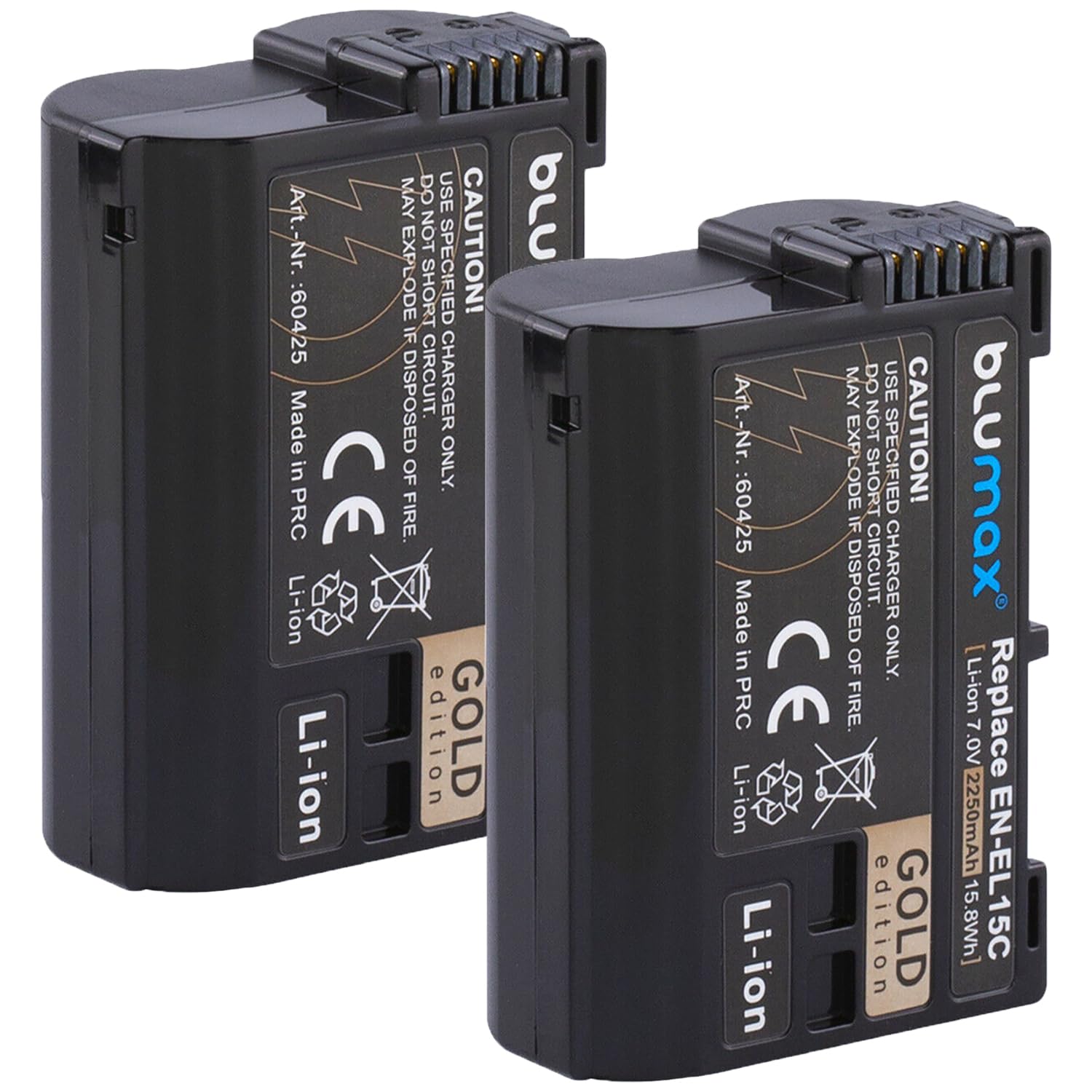Batería Compatible Nikon EN-EL15c Blumax 2400 MAh - Con Sensor NTC Y Cargador Rápido